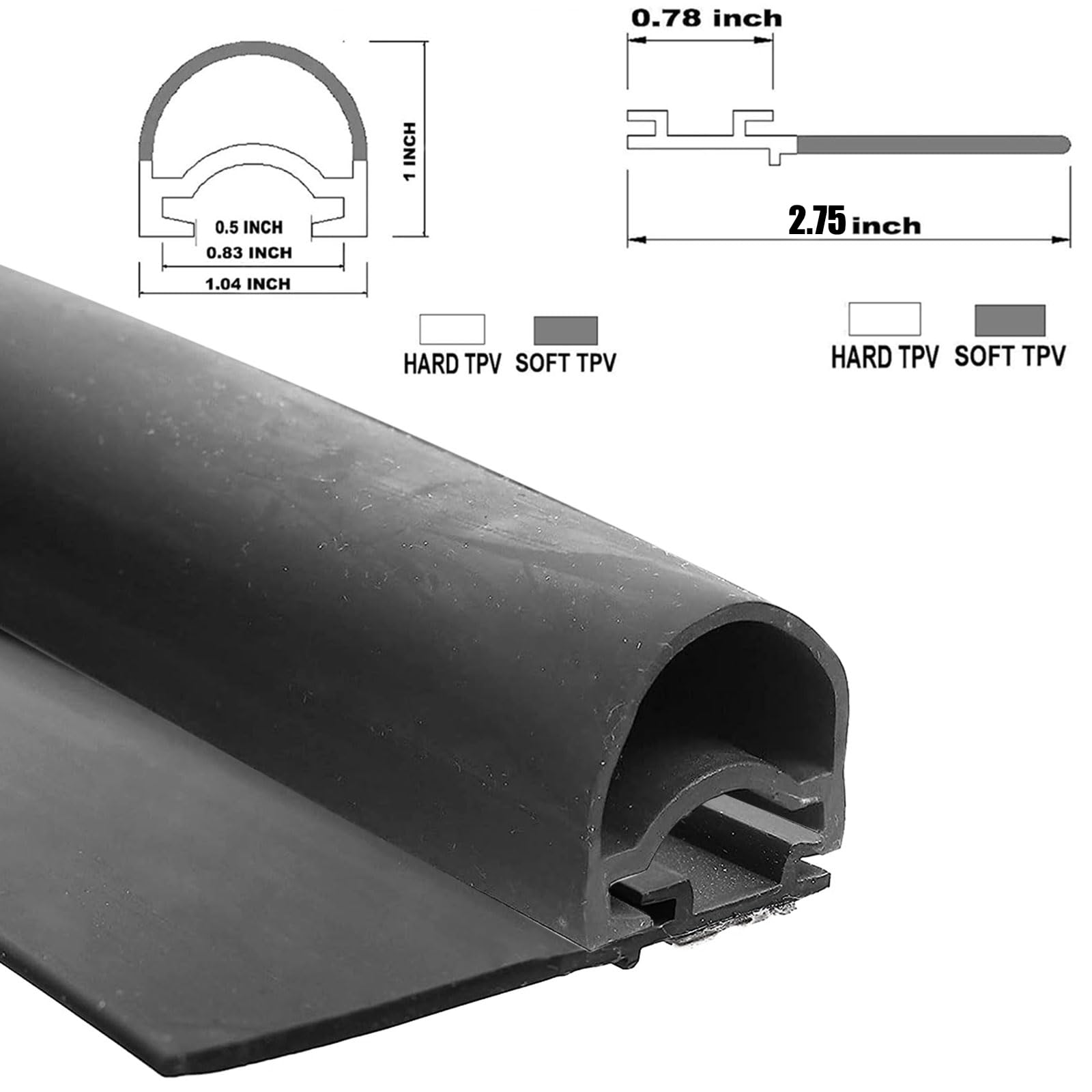 RV Slide Out Seal Replace 018-341 018-312-EKD D Seal 1 * 15/16 Inch * 35' RV Slide Wiper Seal 1/2 x 2.75 inch x 35' Combo Rubber