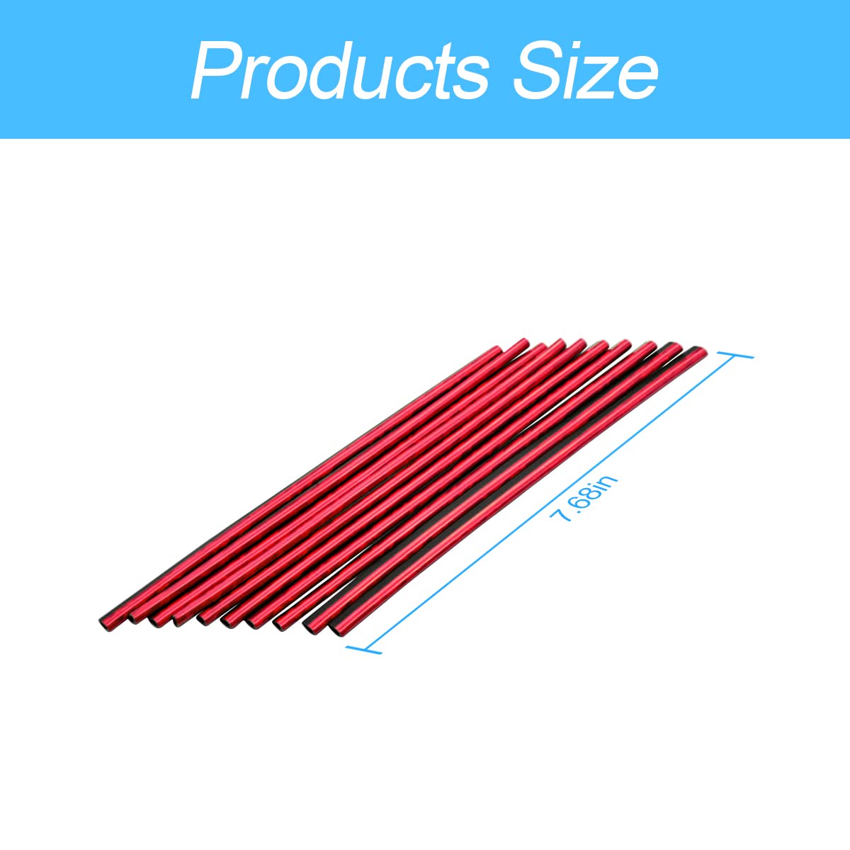 8Sanlione 20 Pieces Car Air Conditioner Decoration Strip For Vent Outlet, Universal Waterproof Bendable Air Vent Outlet Trim Decoration, Suitable For Most Air Vent Outlet, Car Accessories (Ice Red)