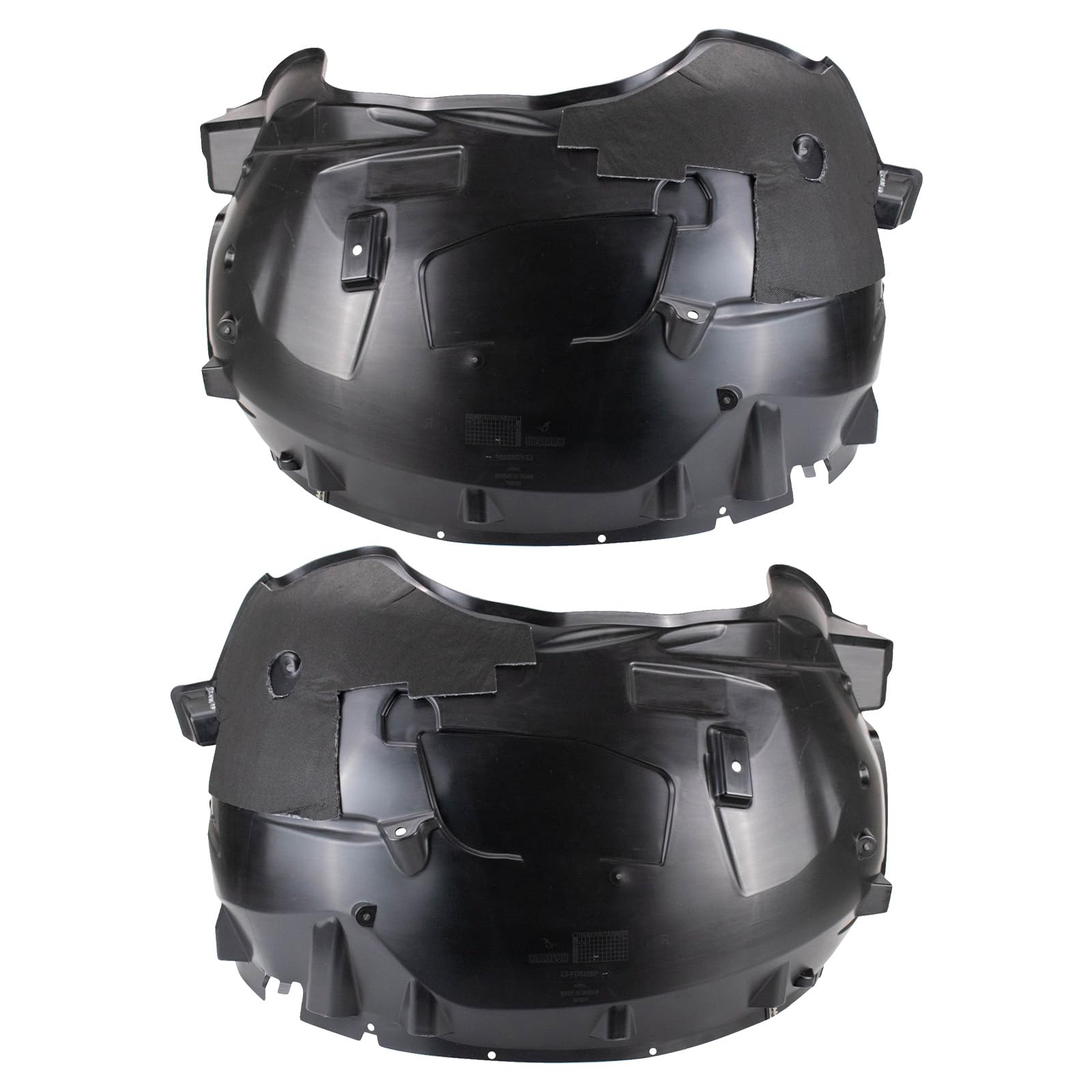 Trq Front Inner Fender Liner Set Compatible With 2017-2020 Ford F-150 Fo1248209 Fo1249209