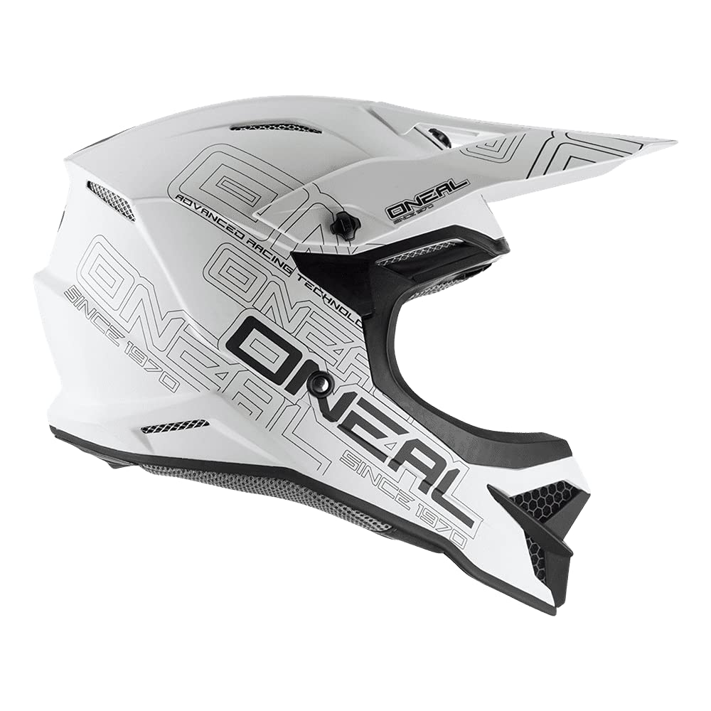 O'Neal - 0627-011 3 Series Unisex-Adult Off-Road Helmet (Flat White, Xs)