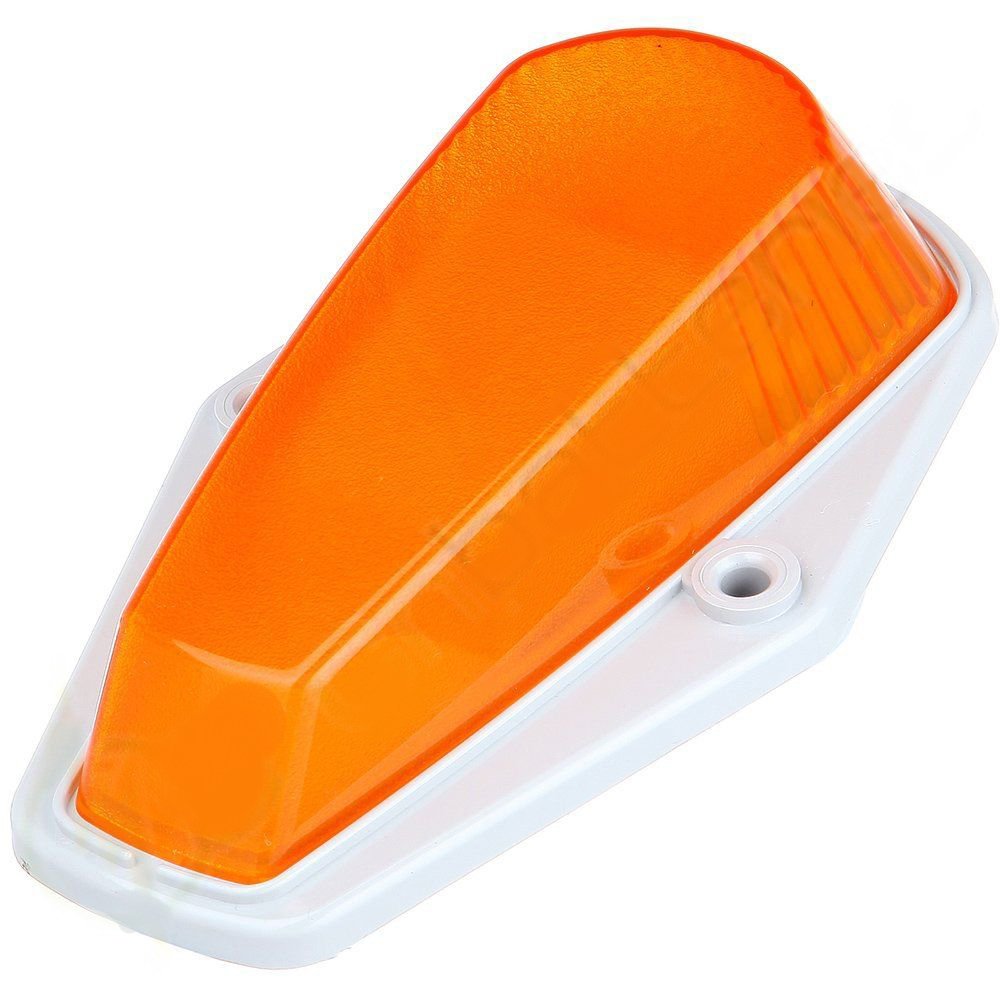 5 X Cab Marker Light, Amber Cover With Base Cab Roof Running Lights, Top Clearance Marker Lights Assembly For 1973-1997 Ford F-1