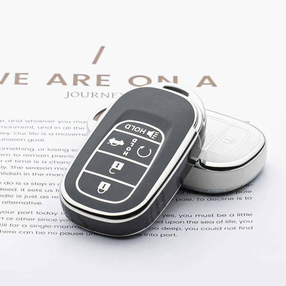 Tautrophen Key Fob Cover Fit For Honda 2023 2024 Civic Accord Pilot Hrv Crv Odyssey Smart Key