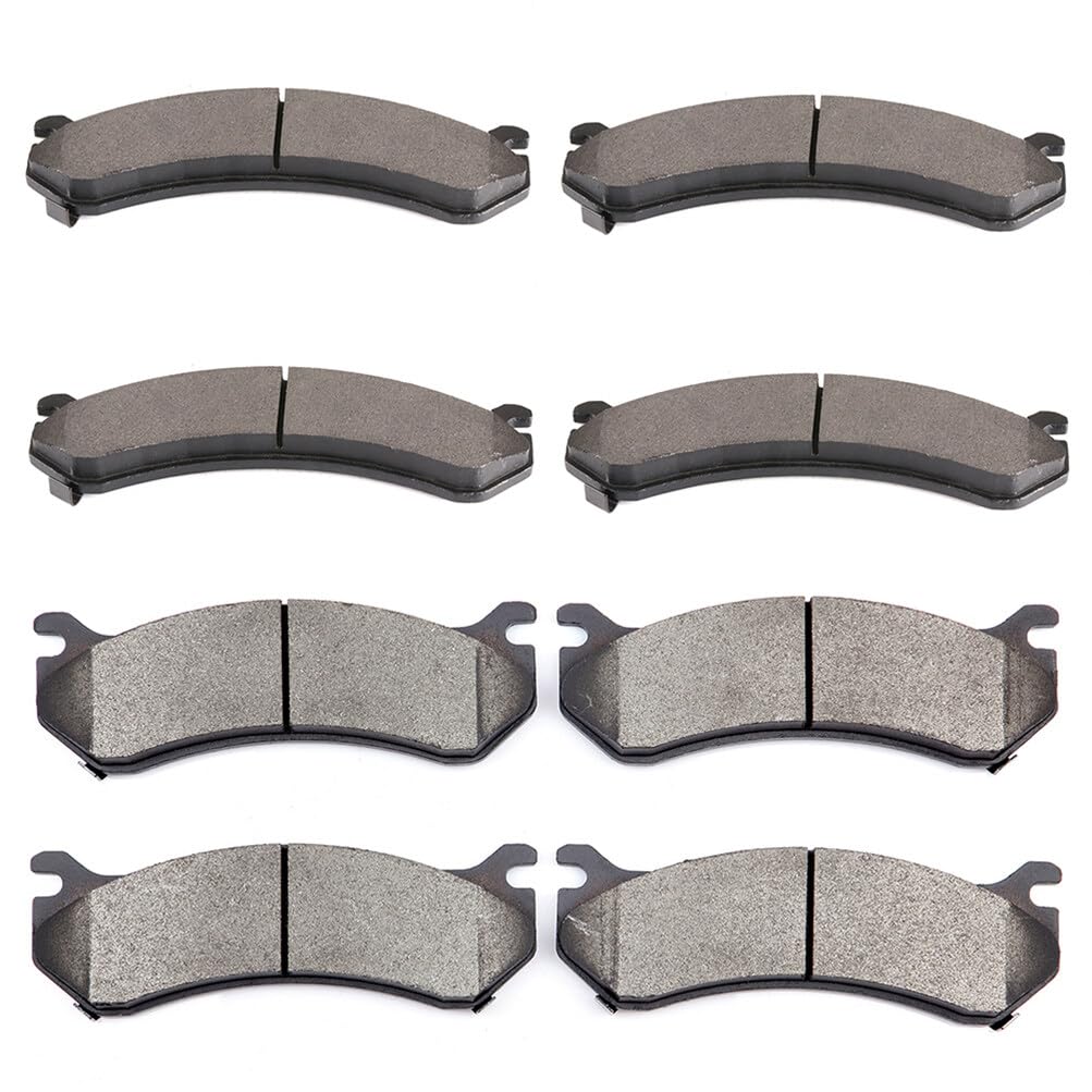 Scitoo D785 D784 Front Rear Semi-Metallic Brake Pads Sets Fit For Chevrolet Silverado 1500 / Silverado 1500 Hd,For Gmc Sierra 15