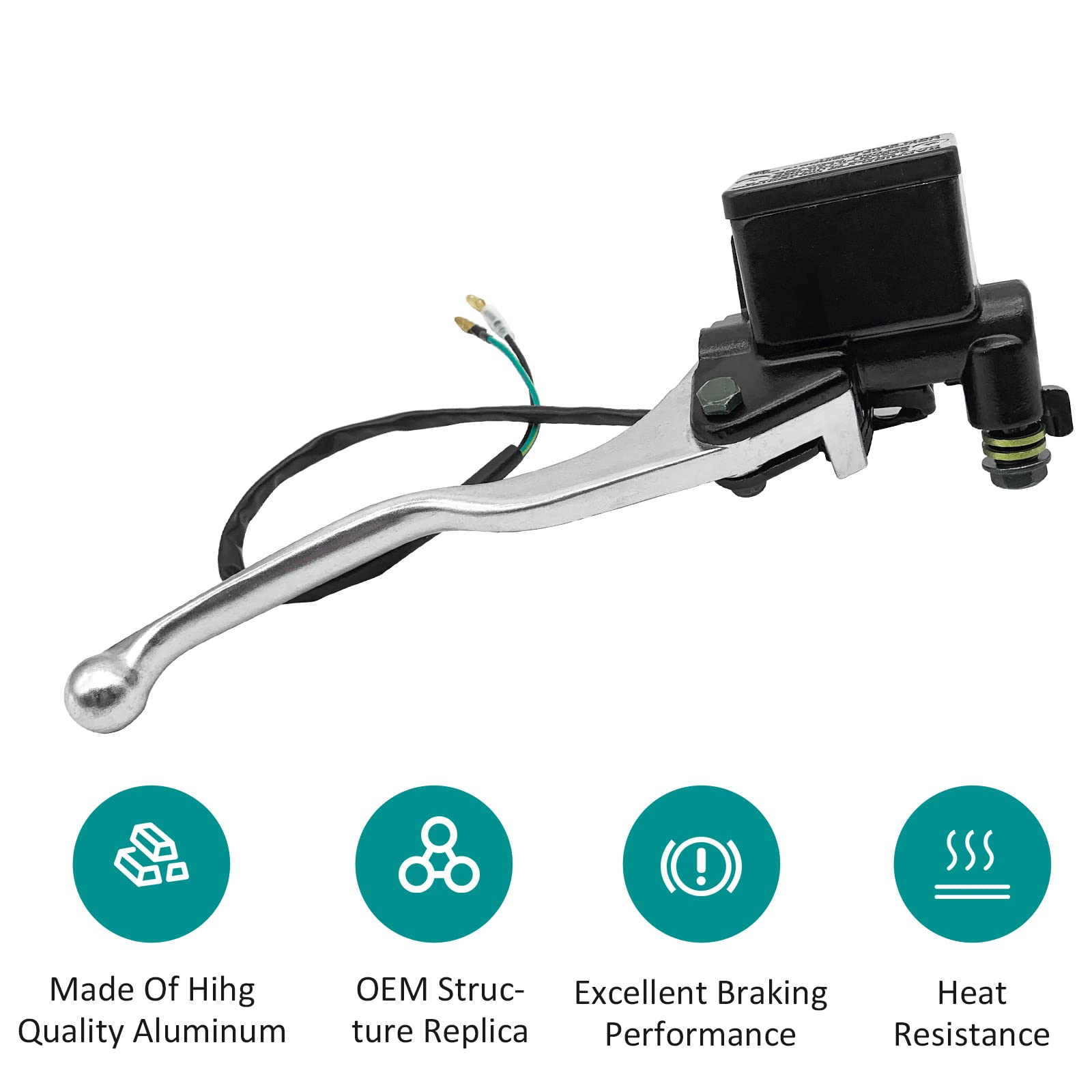 Front Right Brake Master Cylinder For Kawasaki Prairie 300 360 400 700 Bayou 300 Brute Force 650 Lakota 300 Mojave 250 Kvf300 Kvf360 Kvf400 Kvf700 Klf300 Kvf650 Kfx700 Kef300 Ksf250