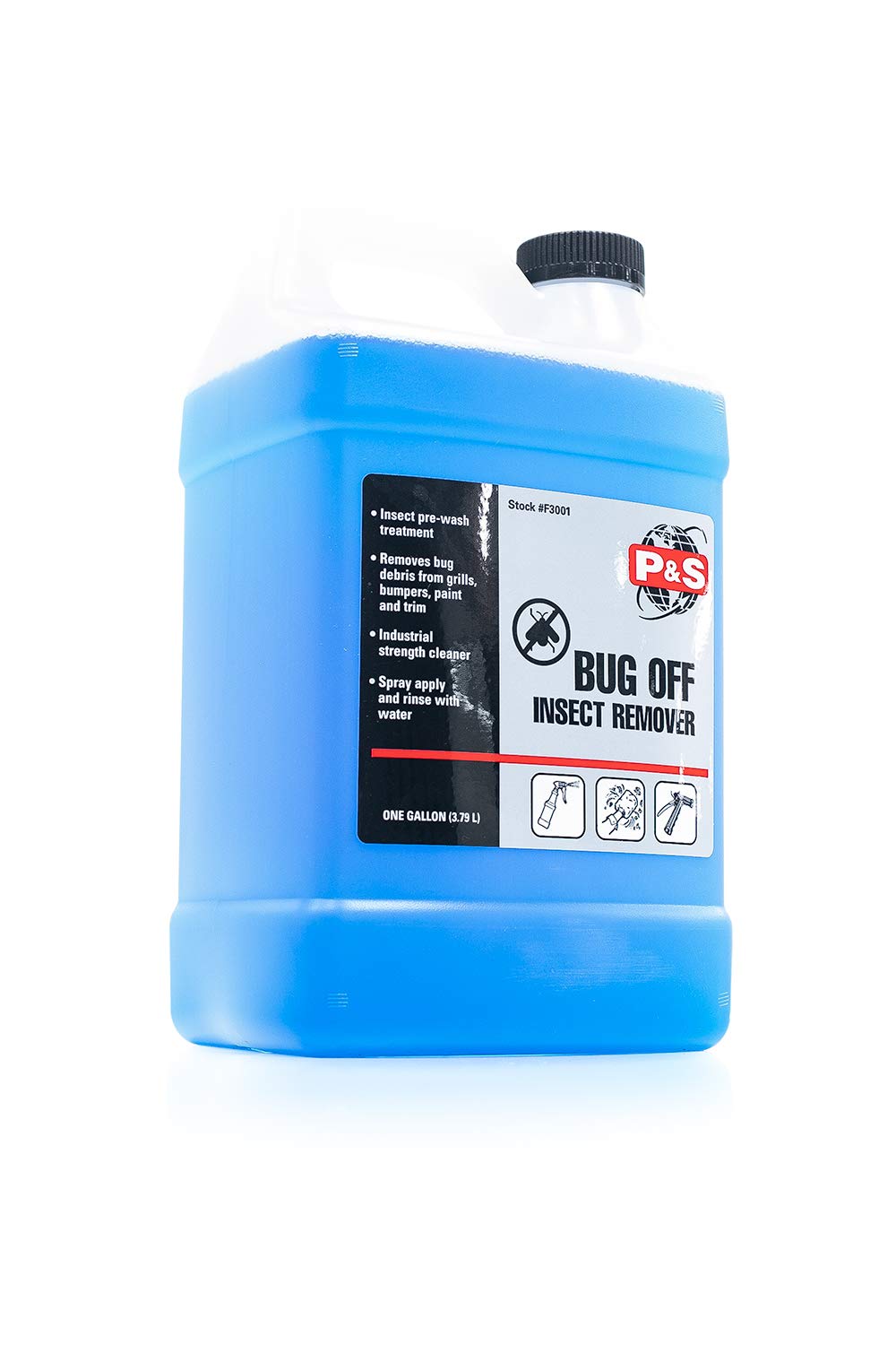 P&S Professional Detail Products - Bug Off - Insect Splatter Remover; Breaks Down Heavy Bug Splatter Concentrations; Great For Vehicle Front Grills And Bumpers (1 Gallon)