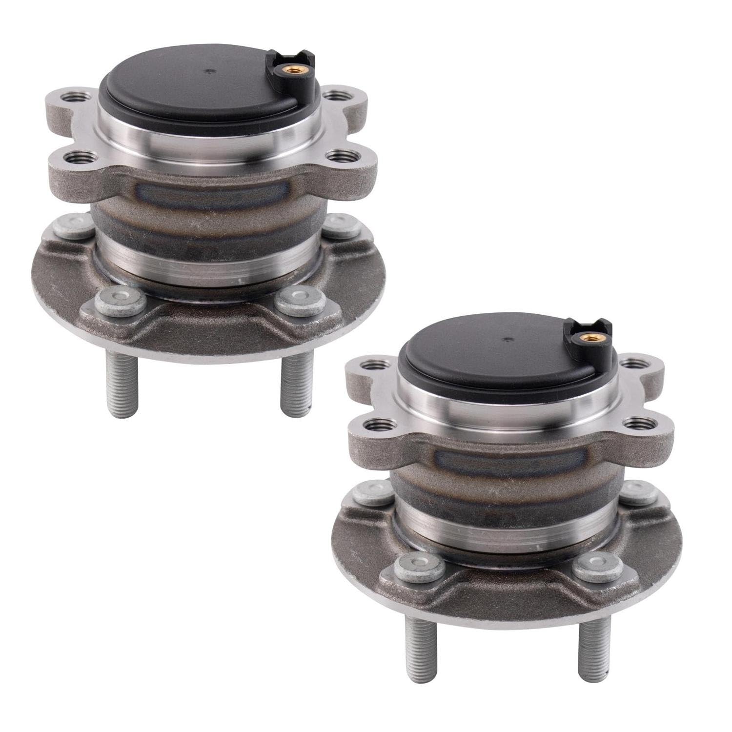 Trq Rear Wheel Hub Bearings Assembly Set Compatible With 2020-2022 Ford Escape Lincoln Corsair