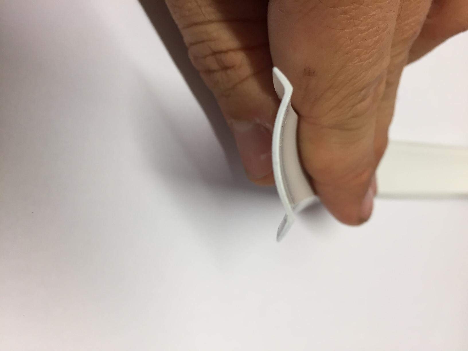 Automotive Authority White Vinyl 3/4'' Insert Molding Trim Screw Cover Rv Camper Travel Trailer (White, 35 Ft)
