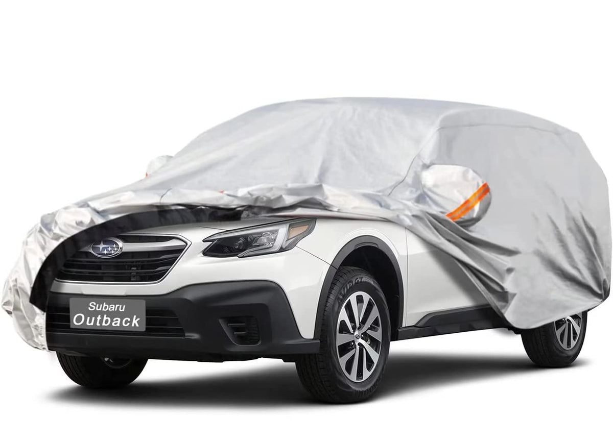Gunhyi 6 Layer Suv Car Cover Custom Fit Subaru Outback (1994-2025) Waterproof All Weather, Heavy Duty Outdoor Snow Sun Rain Uv P