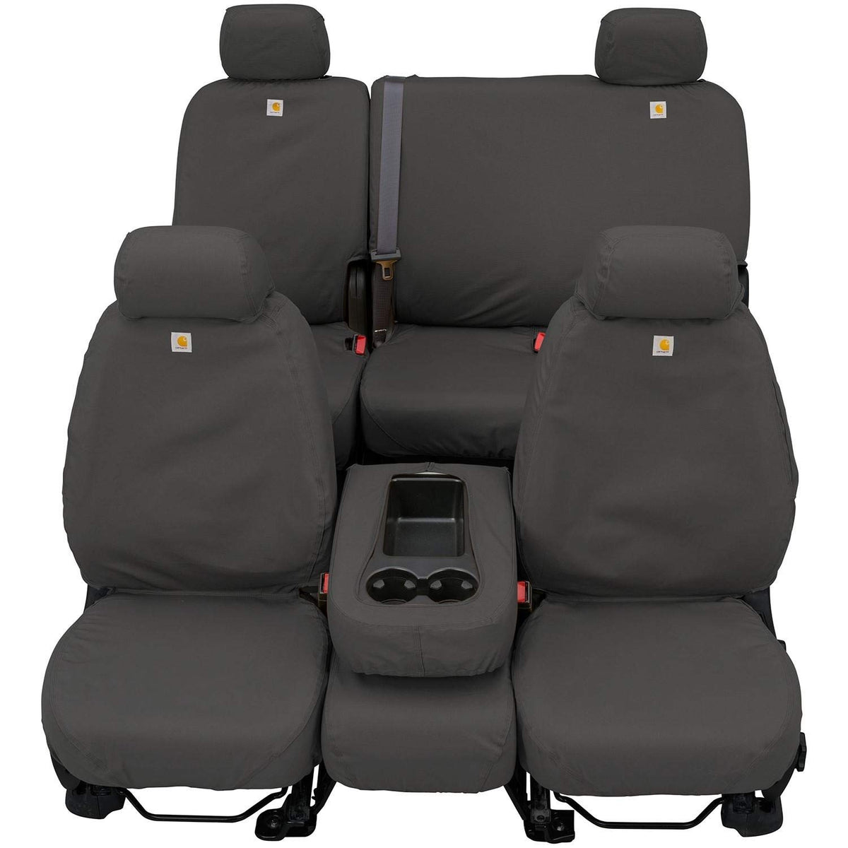 Covercraft Carhartt Seatsaver Front Row Custom Fit Seat Cover For Select Chevrolet/Gmc Models - Duck Weave (Gravel) - Ssc3374Cag
