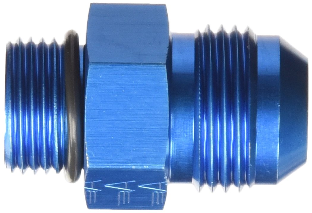 Aeroquip Fcm2954 Blue Anodized Aluminum O-Ring Boss To Male 37-Degree Adapter