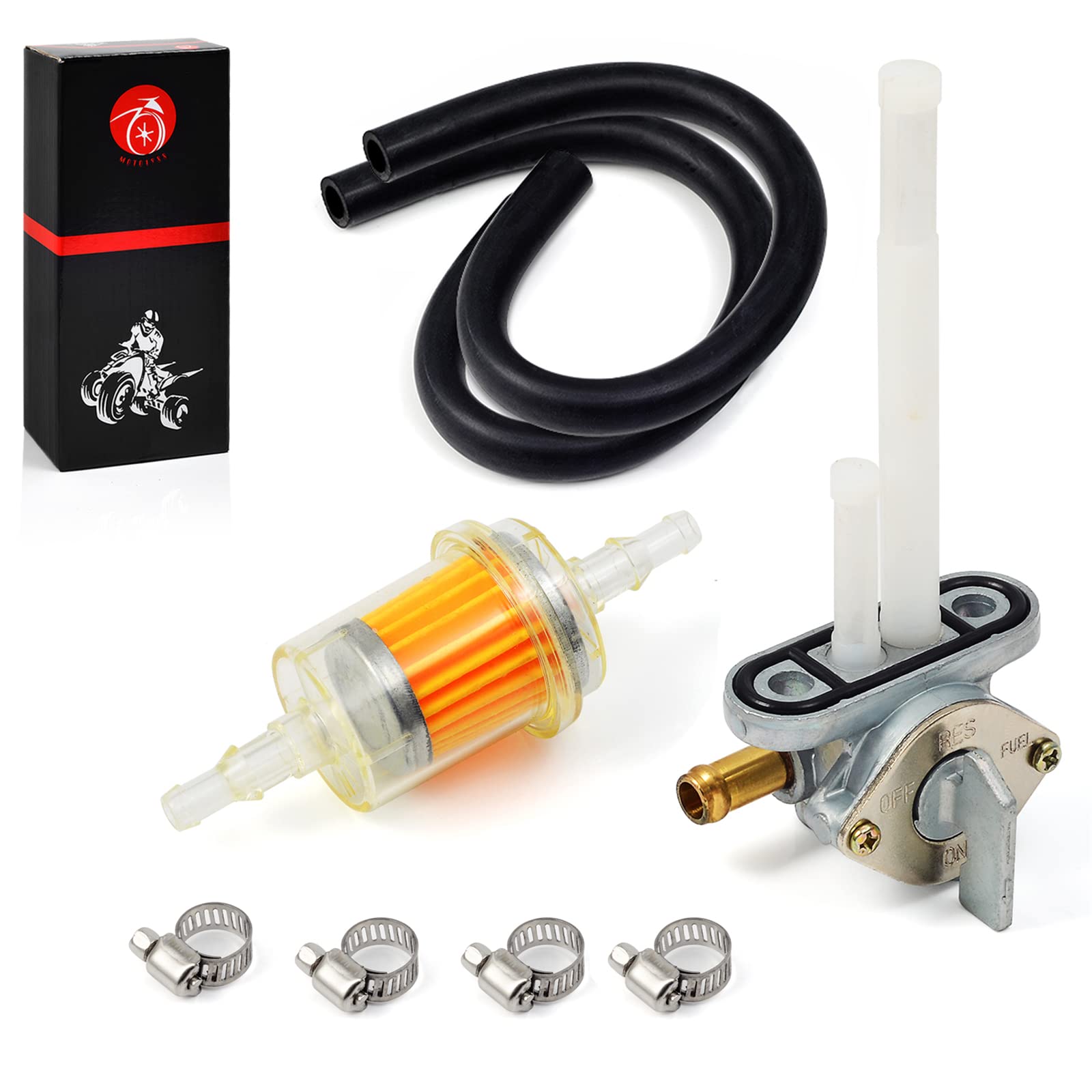 Moto1988 Fuel Valve Petcock Tank Switch For Suzuki King Quad 300 1991-1993 Quadrunner 250 Quadrunner 4Wd 1989-1994 Oem 44300-19B01