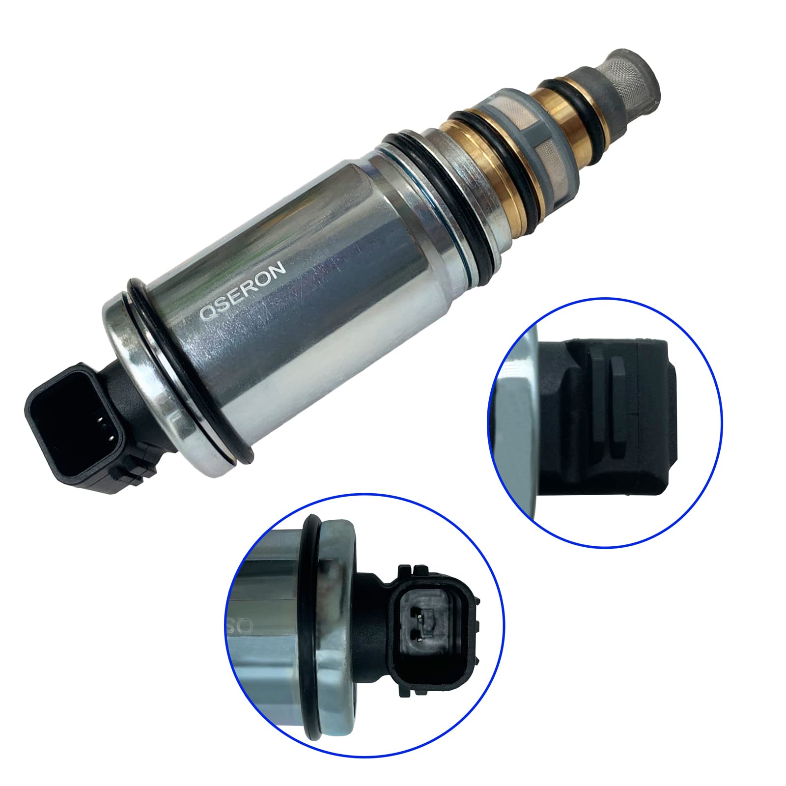 QSERON AC Compressor Control Solenoid Valve for Hyundai Sonata 2.0L 2.4L 2011-2014 Elantra Kia Optima K5, Kia R  o 2018,VS16E VS