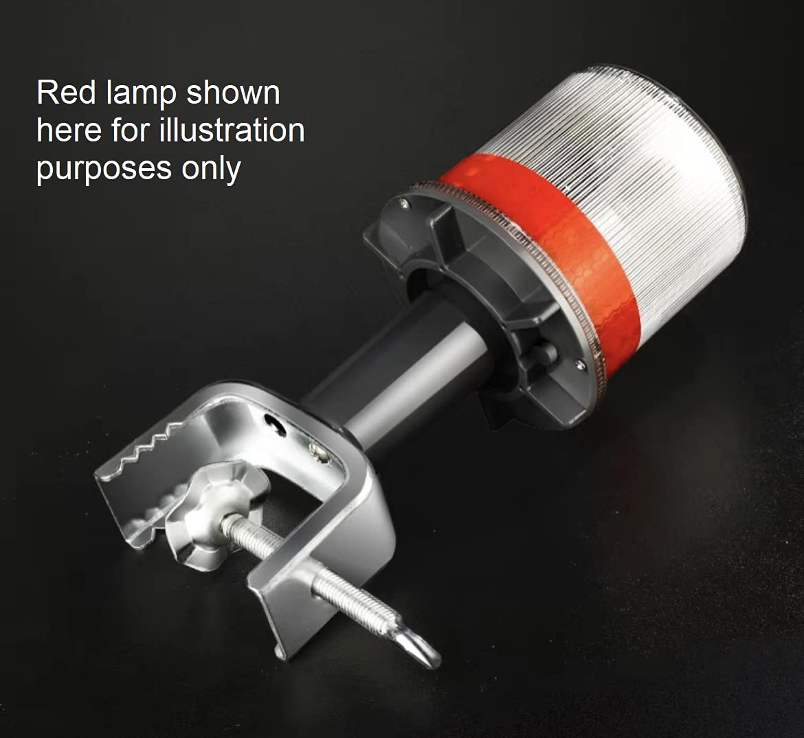 Solar Strobe Warning Light 360 Degree - Super Bright Waterproof Ip48 For Construction Traffic Dock Marine Wireless - Constant On