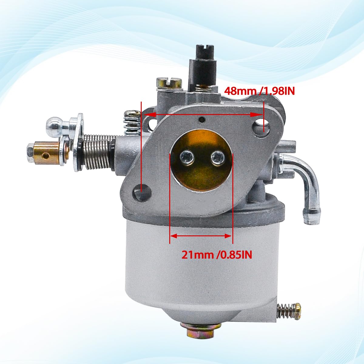 JDLLONG 72558-G01 Carburetor Fit for EZGO Golf Cart Gas Car 350cc for Robin TXT Medalist 4-Cycle Workhorse ST350 Carb 72558-G05