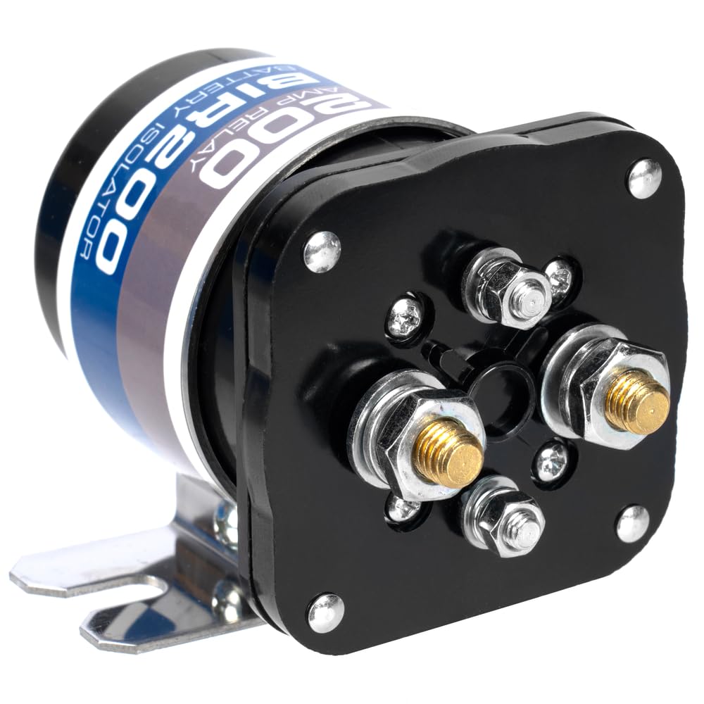 Nvx Bir200 200 Amp Battery Relay Isolator And Relay For Cars, Rvs, Atvs, Utvs, And Boats.