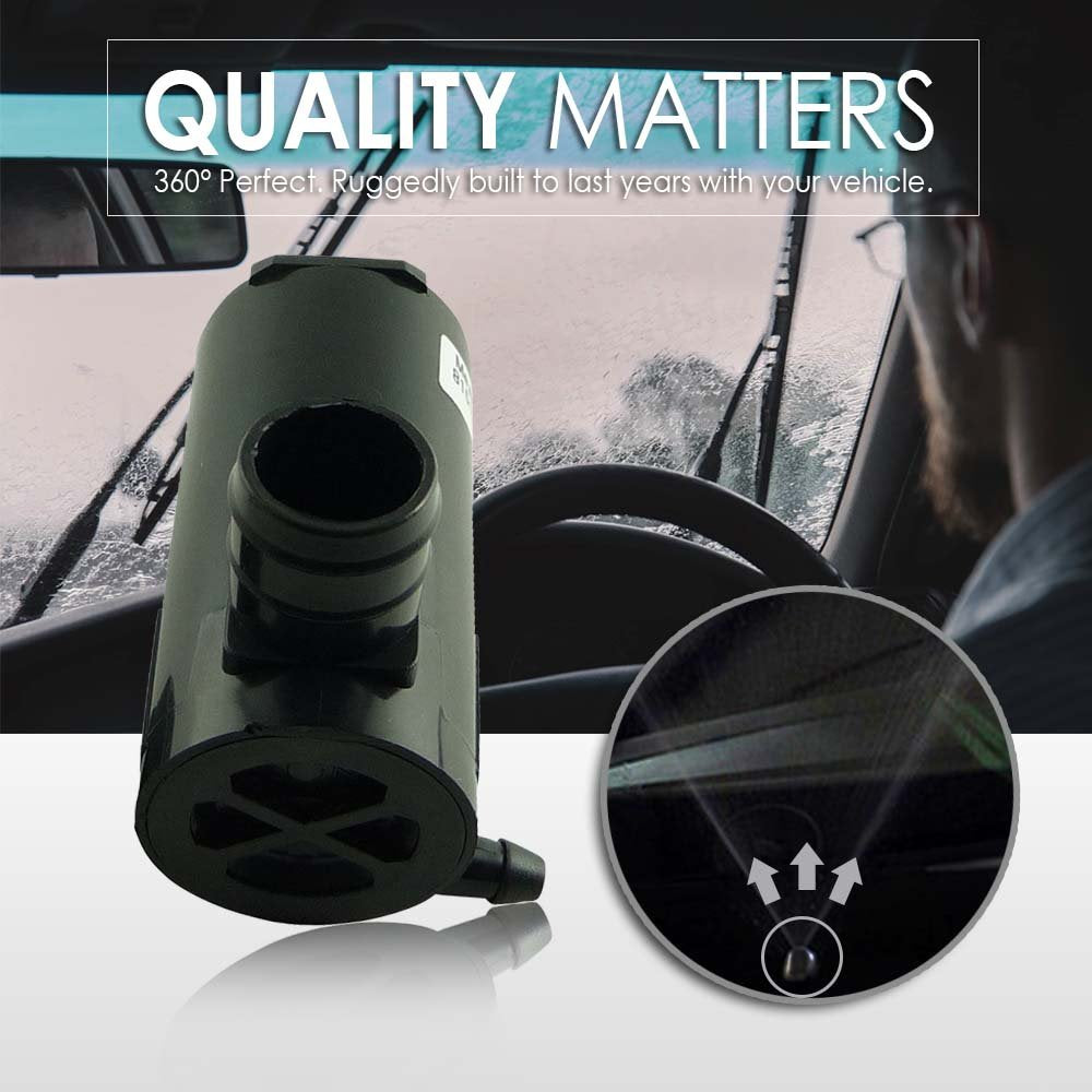 81514-232316B Windshield Washer Pump W/Grommet - Washer Motor Compatible With Honda, Acura - Replaces Oem #: 38512-Sc4-673, Tr11602, 177132, 8-6720, 38512Sdaa01