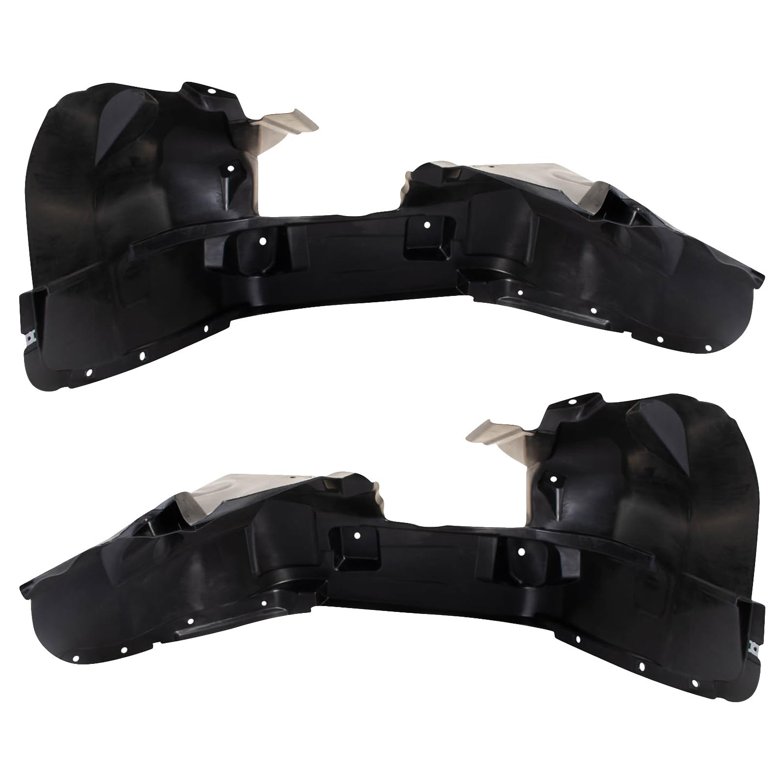 Trq Front Inner Fender Liner Set Compatible With 2017 Jeep Compass Ch1248189 Ch1249160