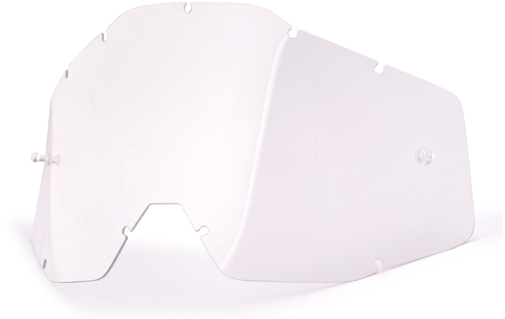 100% Goggle Replacement Lens - Racecraft 1, Accuri 1, Strata 1 Compatible (Anti-Fog-Clear)