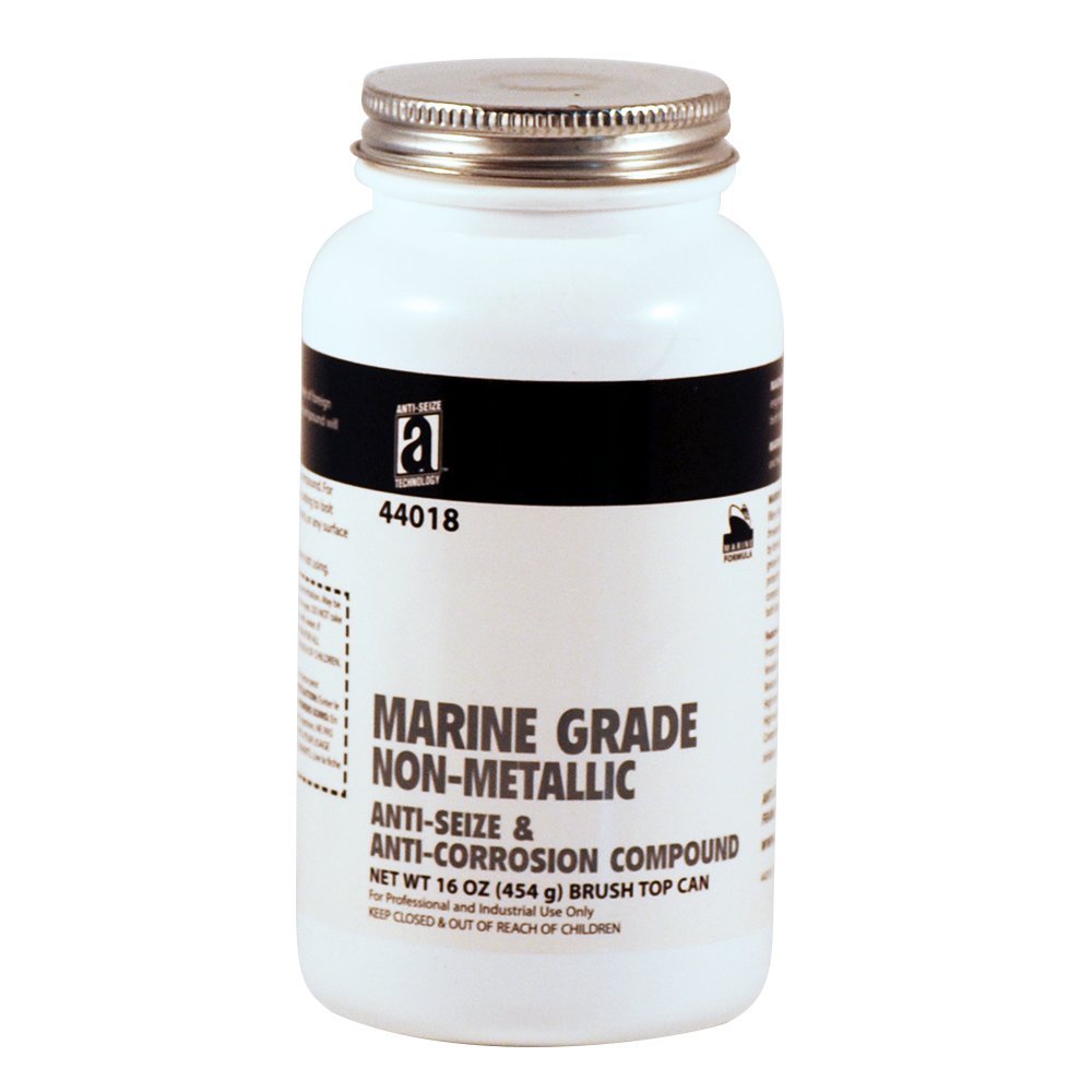 MARINE GRADE 44018 Non Metallic Anti-Seize Compound, 16 oz., Brown, Paste