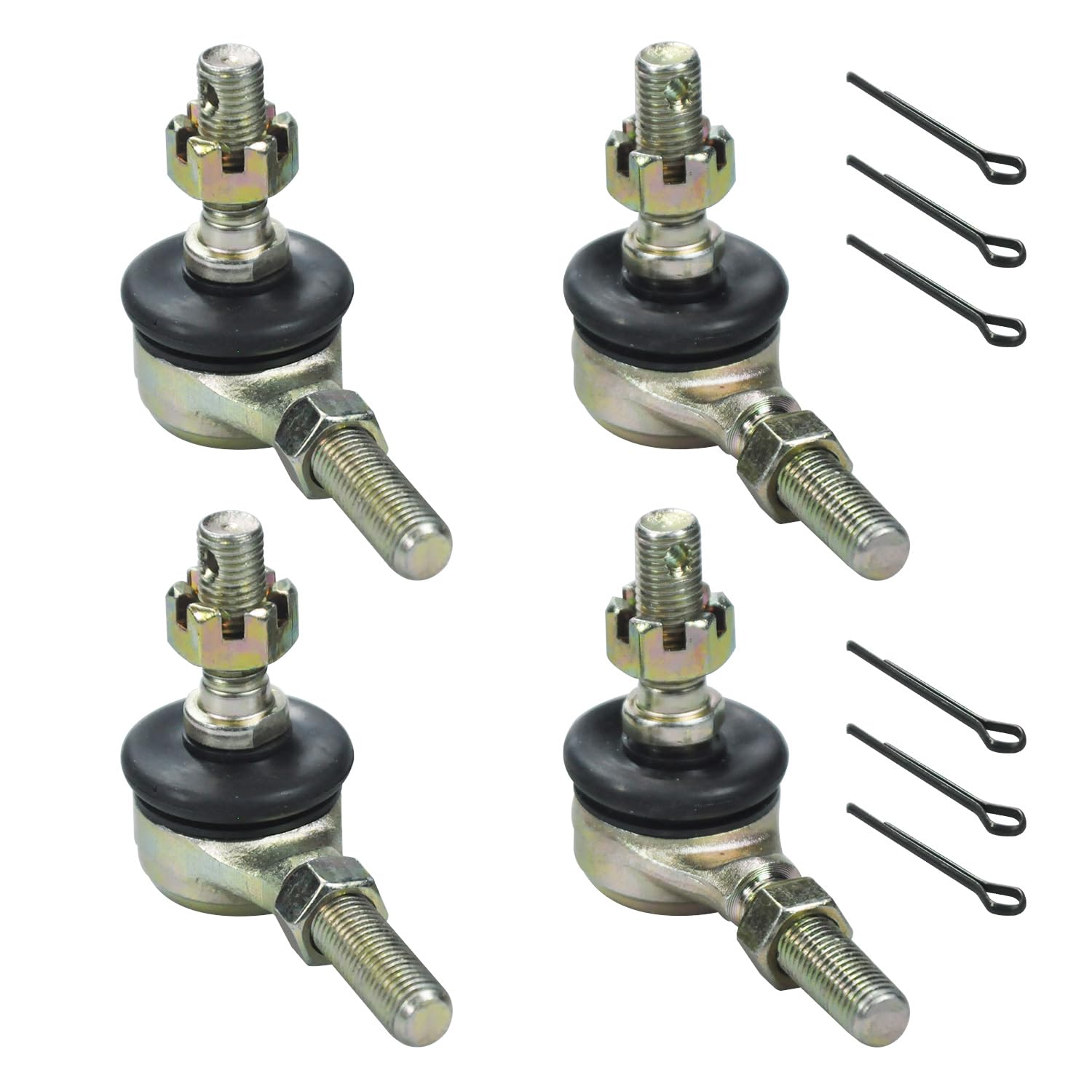 Holato 10-10Mm Left Right Tie Rod Ball Joint For 50Cc 70Cc 90Cc 110Cc 125Cc Tao Tao Atk 125 Coolster Baja Kazuma Roketa 4 Wheeler Atv Quad Go Cart Kart Pit Dirt Bike Moped Scooter Part