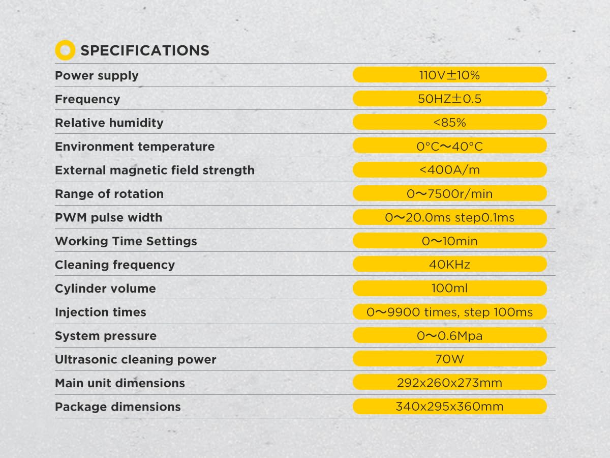 Autool Automotive Motorcycle 4 Cylinder Ultrasonic Wave Injector Cleaner Petrol Injection Tester Cleaning Kit Tester