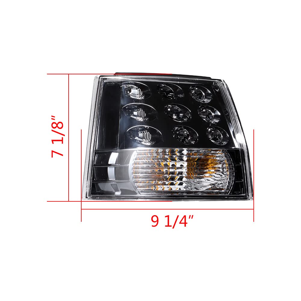 Astra Depot Left Brake Stop Tail Light Turn Signal Lamp Compatible With 2007-2013 Mitsubishi Outlander Ex Driver Side Taillamp