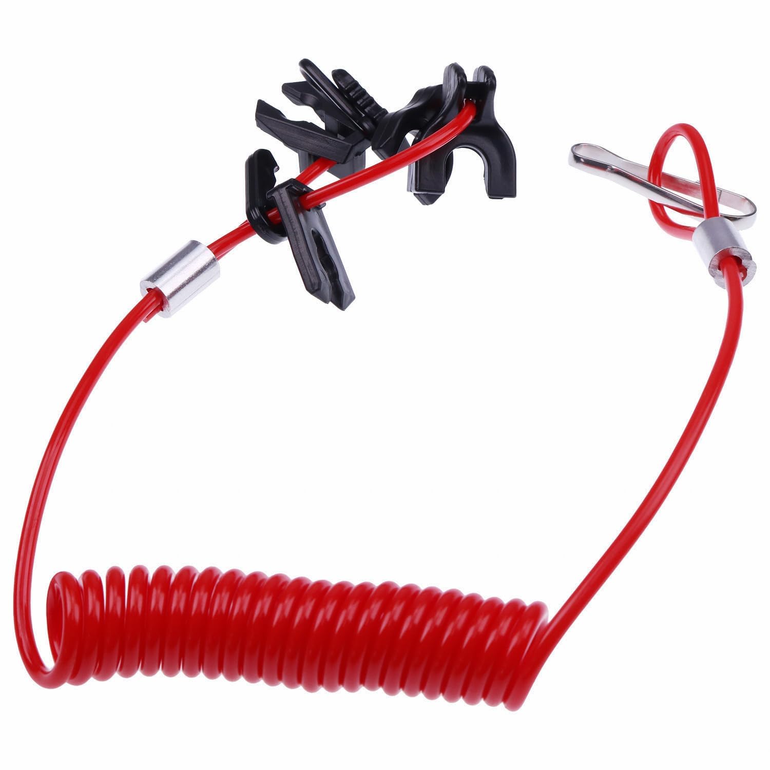 Holdia Universal Safety Kill Stop Switch With 7 Keys & Lanyard Compatible With Johnson Evinrude Mercury Yamaha Suzuki Tohatsu An