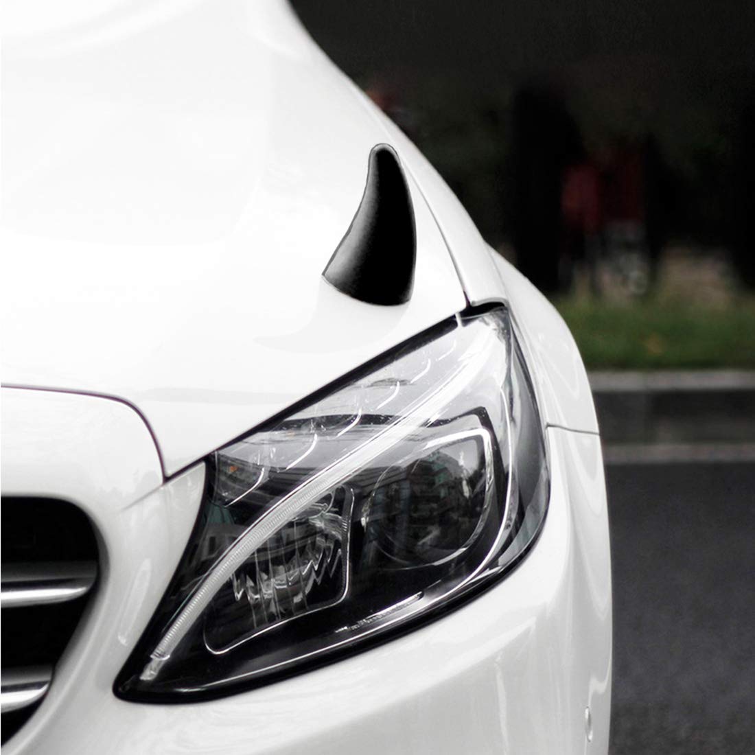 Ygmoner Car 3D Devil Horns Sticker (Easy To Find Car In The Parking Lot) Halloween Car Roof Decor Elasticity Foam Bull Horns (Cl