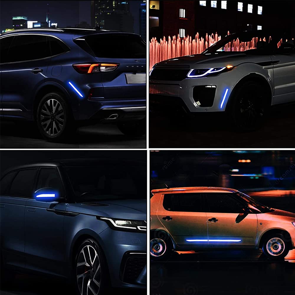 JINYUNDUOSP Car Bumper Warning Stickers 36 ''Strong Reflective Striped Stickers, Waterproof self-Adhesive car Trunk Visible at N