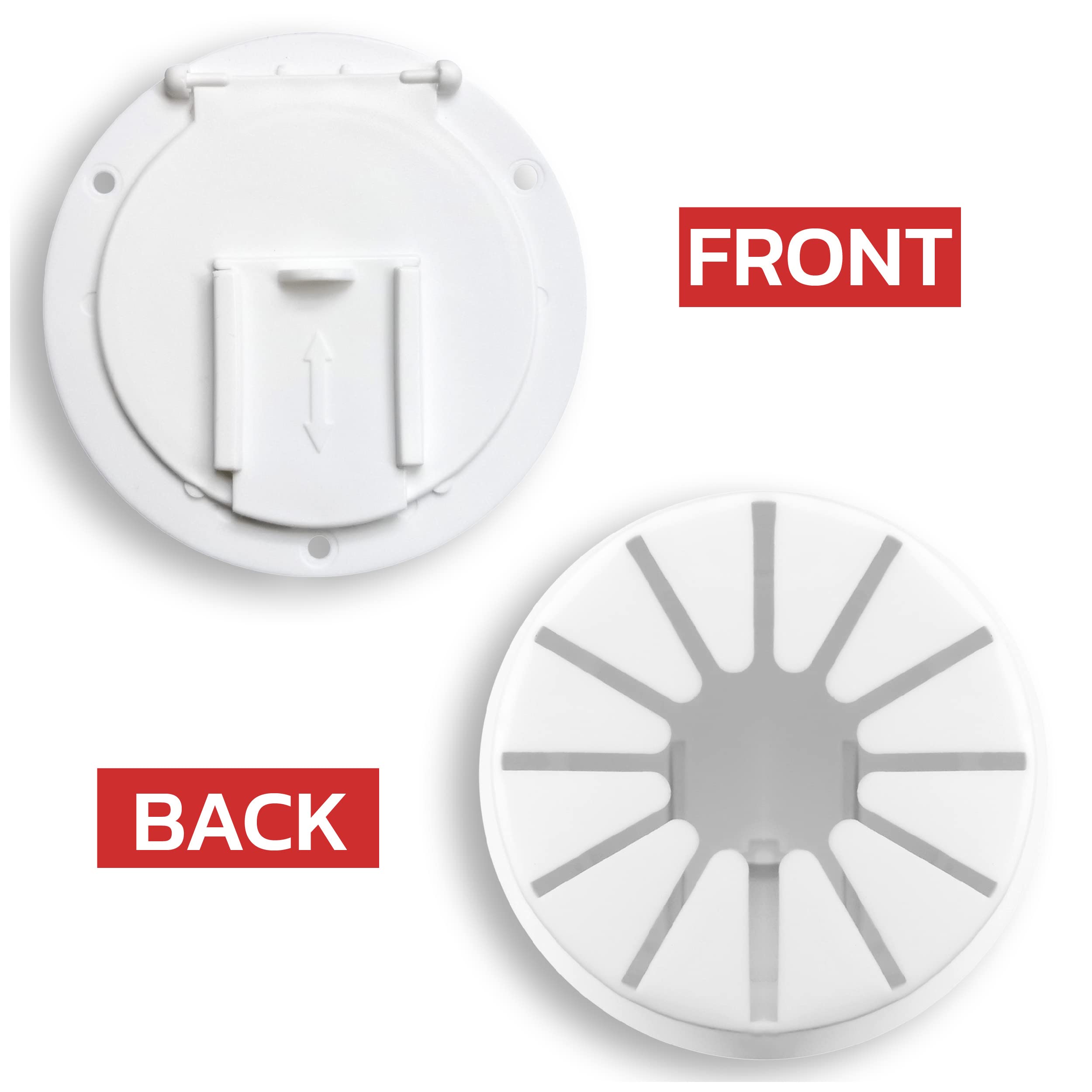 Nu-Set | Rv Electrical Cable Hatch | Electrical Cable Hatch | Rv Accessories & Door Hardware,Rv011 (White)