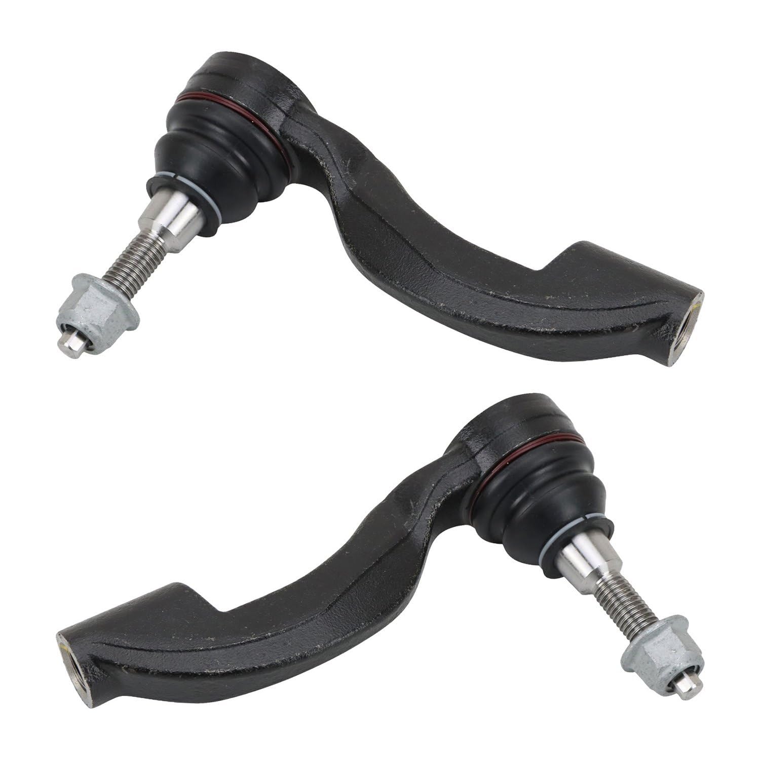 TRQ Front Outer Tie Rod Set Compatible with 2013-2019 Cadillac ATS 2014-2019 CTS
