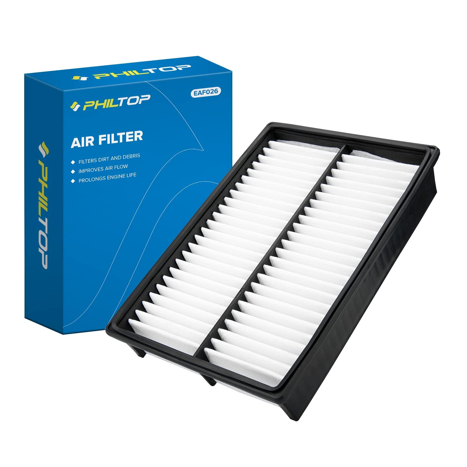 Philtop Engine Air Filter Ca9898 Replacement For Mazda 3 2004-2013, 3 Sport 2009-2013, Mazda 5 2006-2010, 2012-2017, 2.0L 2.3L 2
