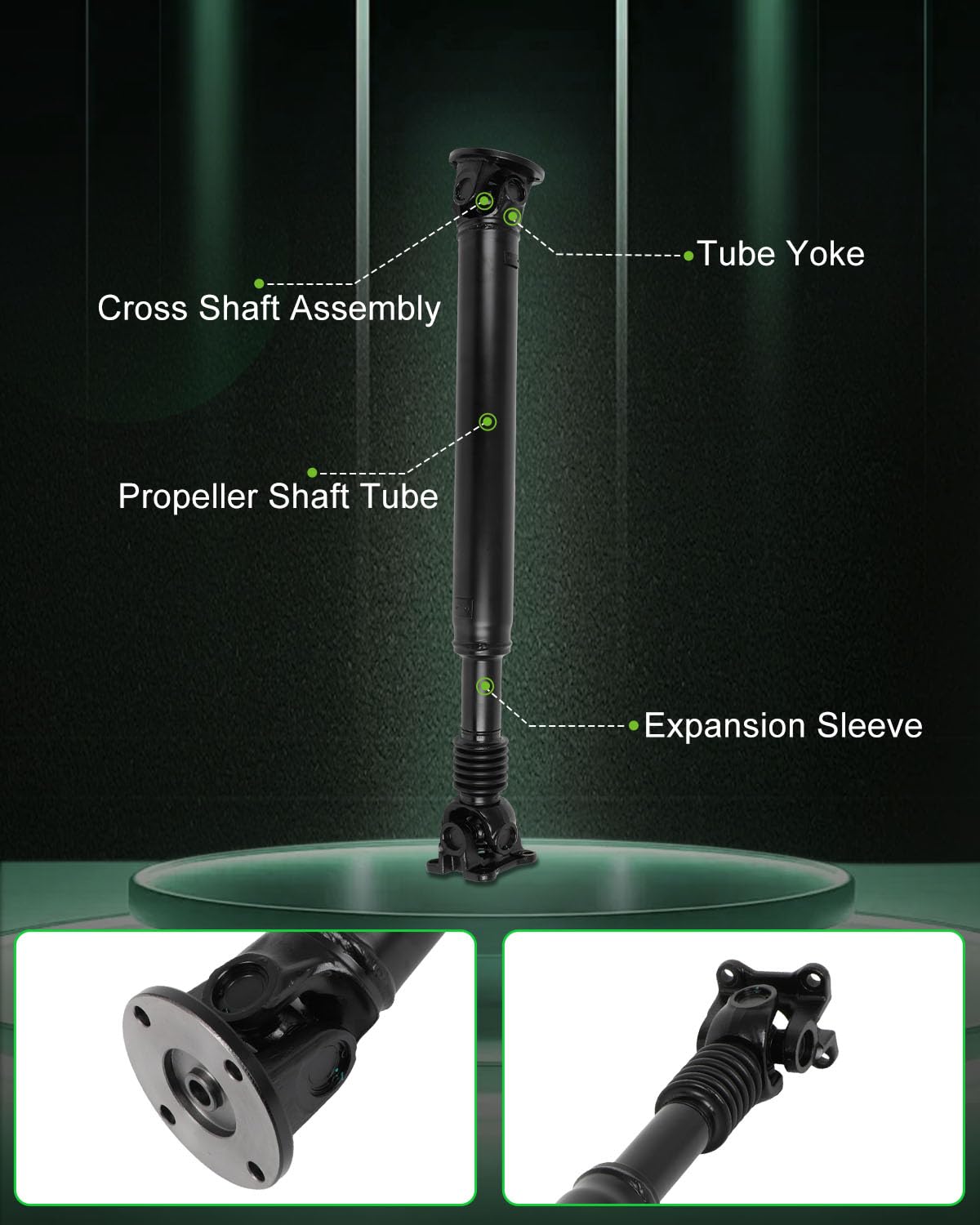 Scitoo?39.625''?Steel Rear Driveshaft Assembly Drive Shaft Prop Shaft For Jeep Commander For Jeep Grand Cherokee For Jeep Libert