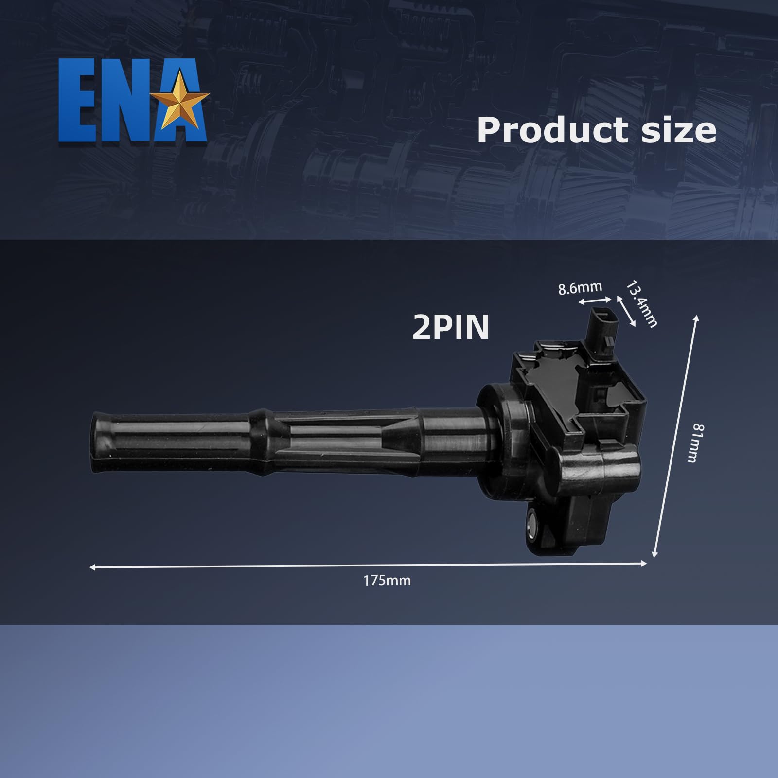 ENA Set of 3 Ignition Coil Pack 3.4 Compatible with Toyota 1996-2002 4Runner, 1995-1998 T100, 1995-2004 Tacoma, 2000-2004 Tundra 3.4L Coils Replace# UF156 C1041 GN10184 9091902212 5C1308 E679