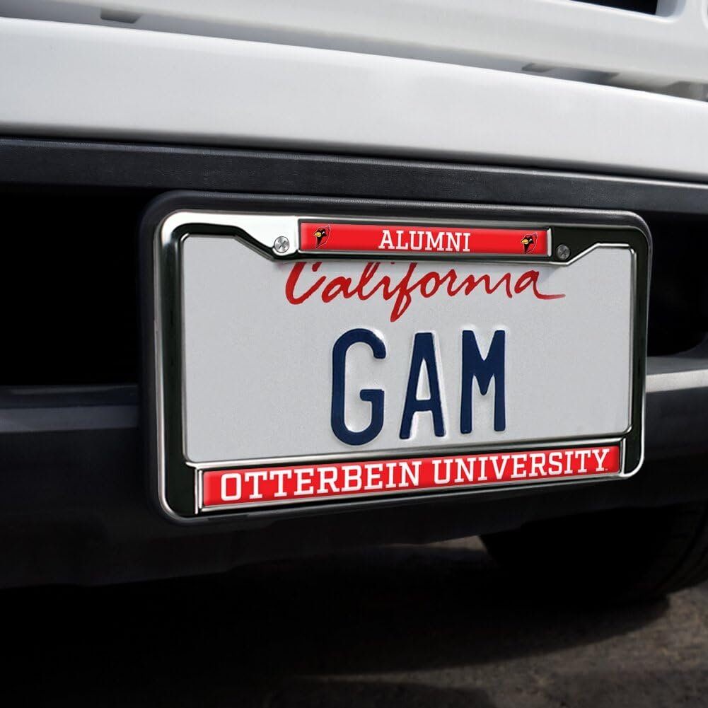 Otterbein University Alumni Full Size Standard License Plate Metal Frame