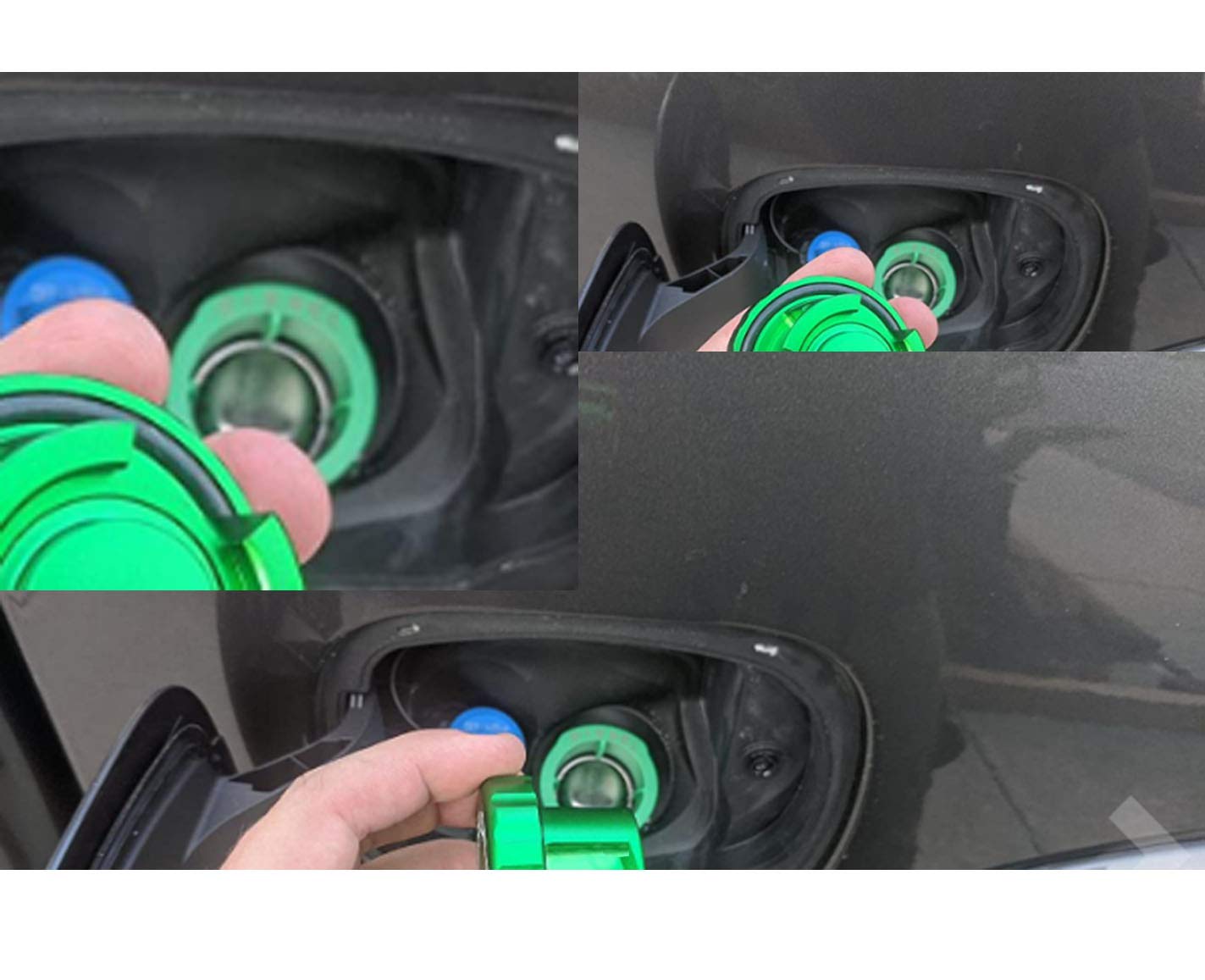 Xjdamz Aluminum Diesel Cap And Def Cap Only Fit 2019-2021 Latest Dodge Ram 6.7L 1500 2500 3500 (There Are Three Vertical Plastic Posts At The Fuel Filler) (Xj-12589)