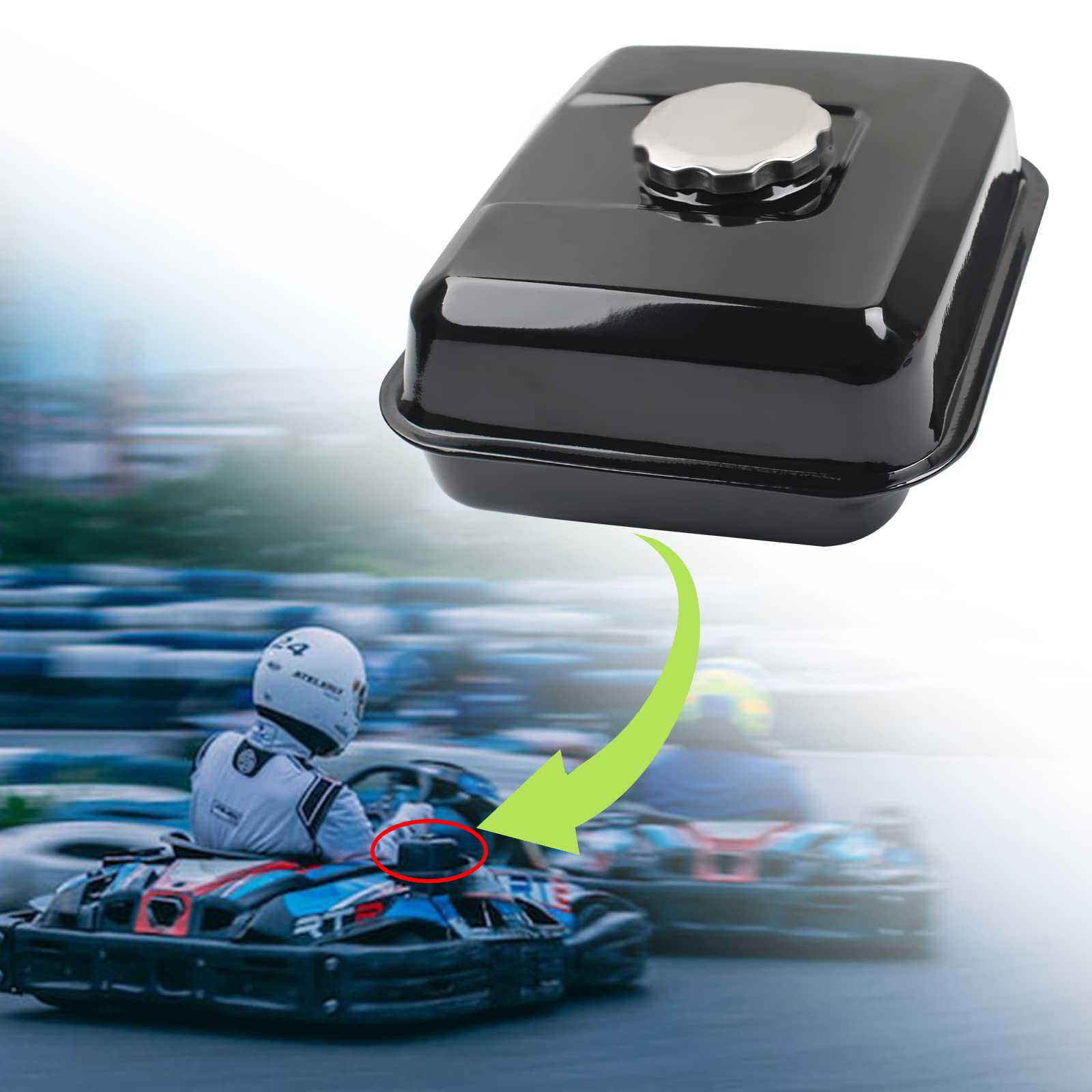 3L Gas Fuel Tank Kit, Replacement For Honda Gx200 Gx160 Gx140 Engine, Harbor Freight Predator 196Cc 212Cc R210 Engine, Baja Warrior Heat 5.5Hp 6.5Hp Mb165 Mb200 Mini Bike