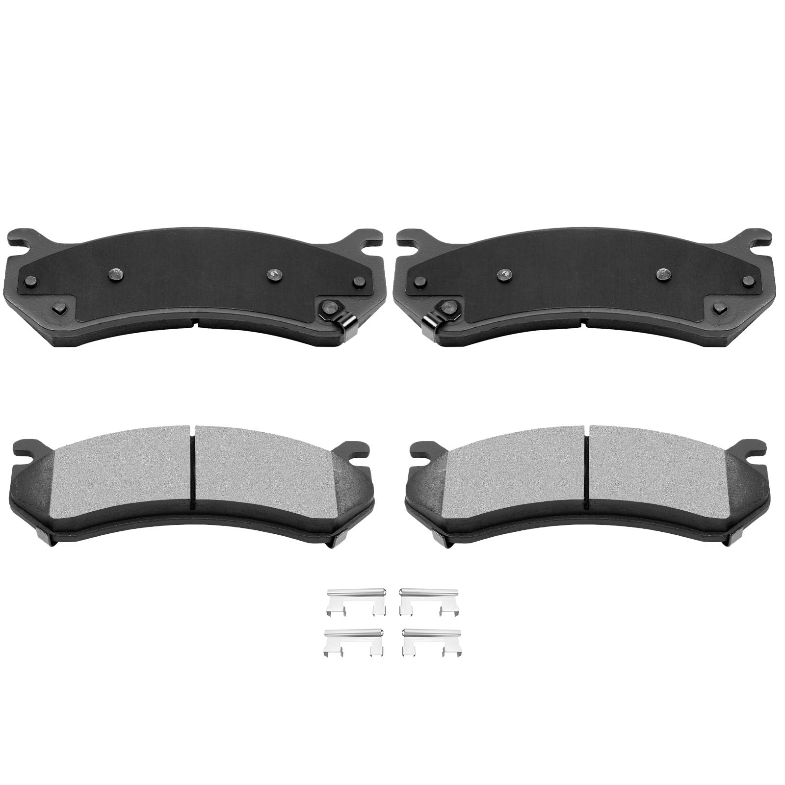 Automuto 4Pcs Rear Semi-Metallic Disc Brake Pads Set D785 For Cadillac Escalade Escalade Esv Escalade Ext For Chevrolet Astro Av