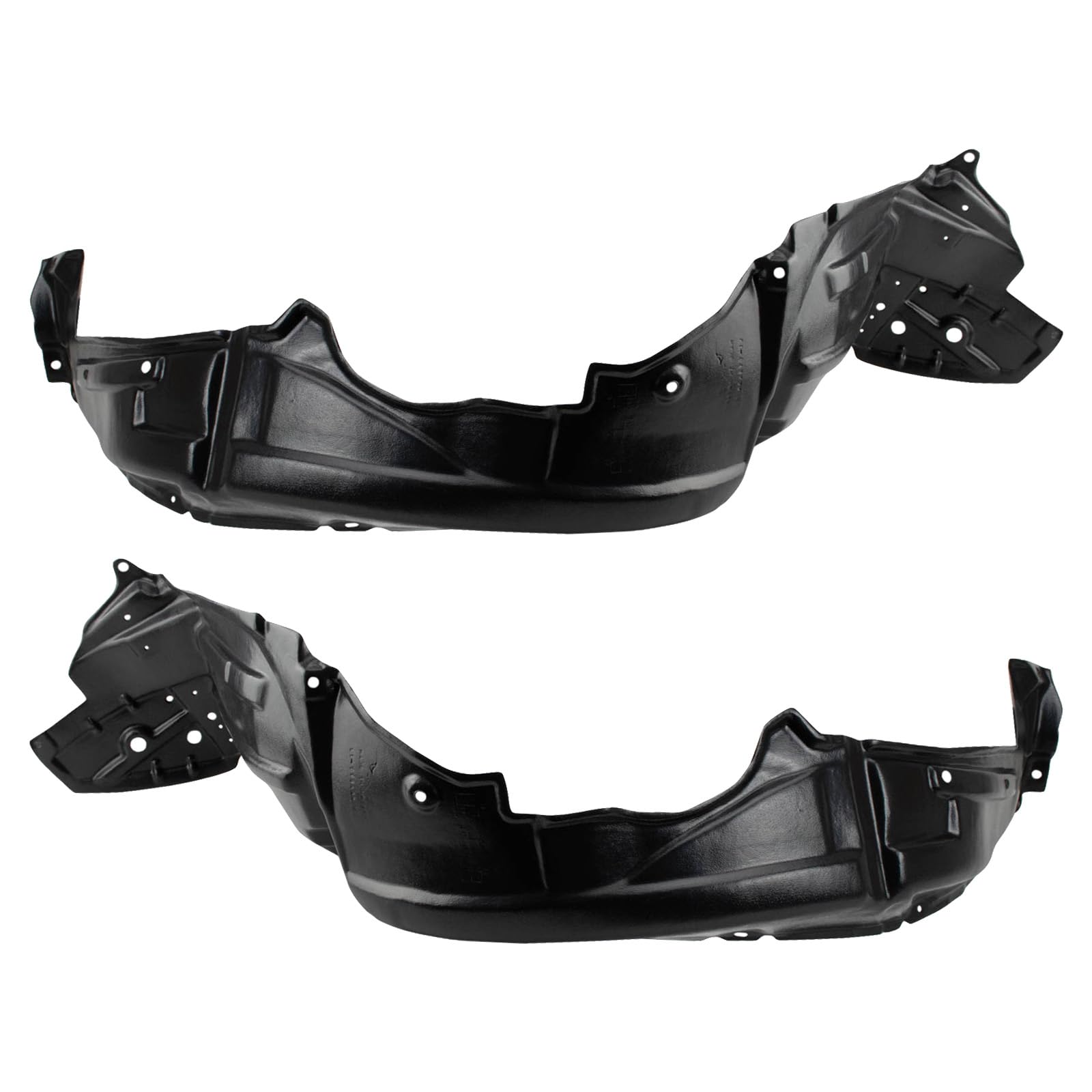 Trq Front Inner Fender Liner Set Compatible With 2011-2013 Scion Tc Sc1248108 Sc1249108