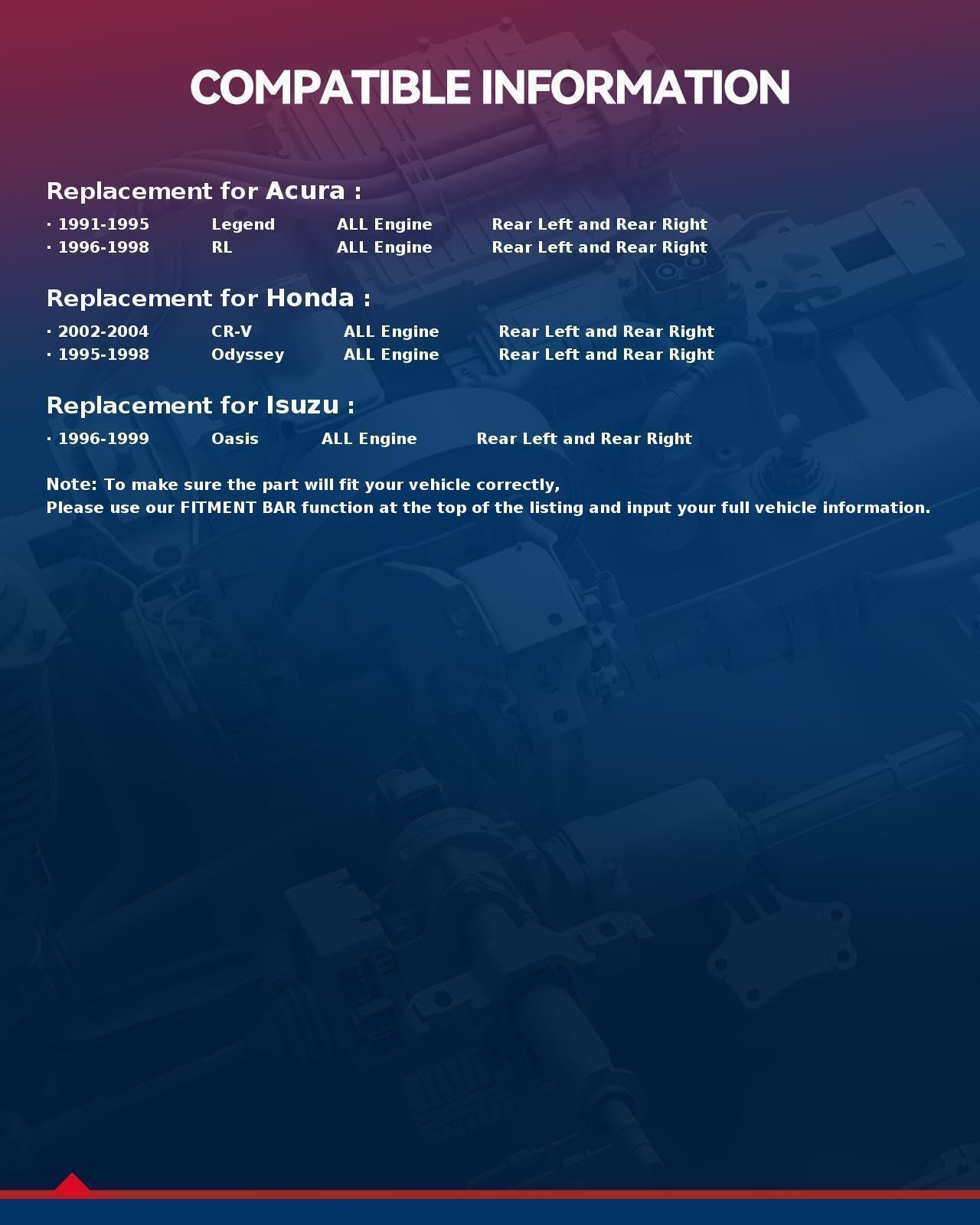 Kax Disc Brake Caliper Assembly For Cr-V 2002-2004 | Legend 1991-1995 | Oasis 1996-1999 | Odyssey 1995-1998 | Rl 1996-1998, Rear