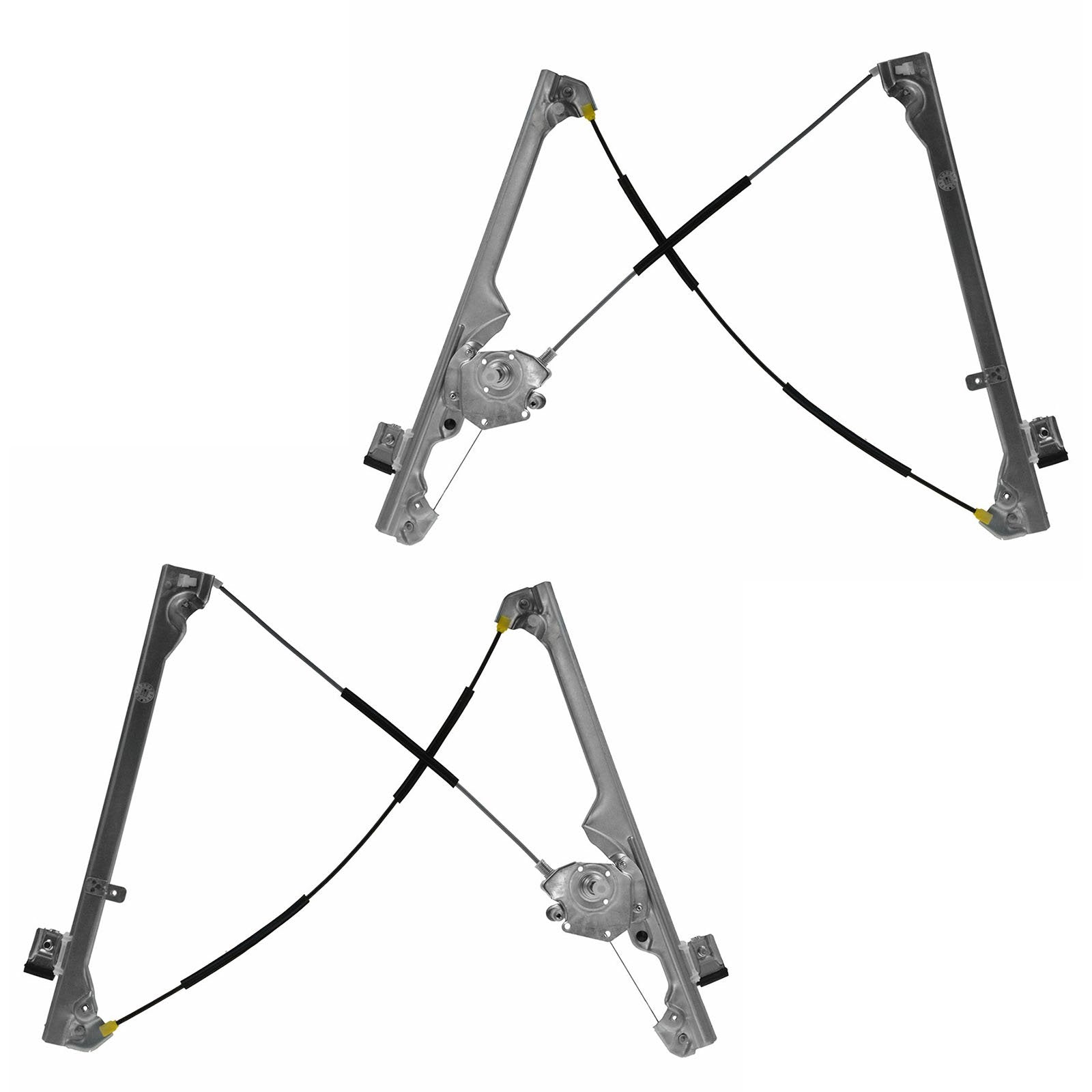 Trq Front Manual Window Regulator Set Compatible With 99-07 Chevrolet Gmc