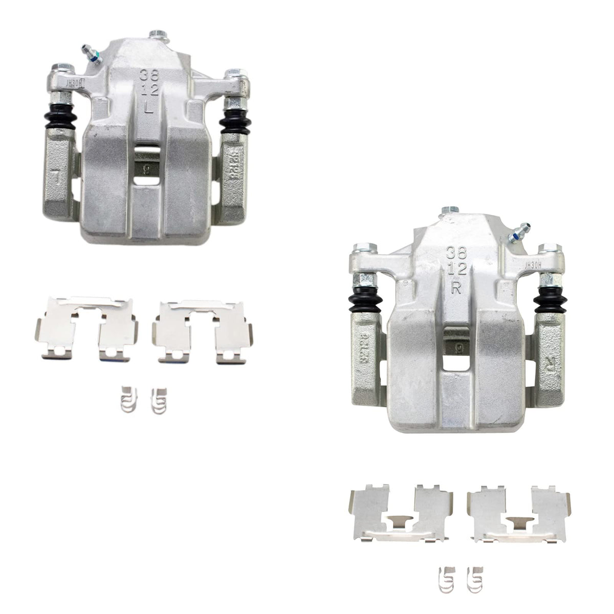 Trq Rear Brake Caliper Set Compatible With 2012-2018 Toyota Rav4
