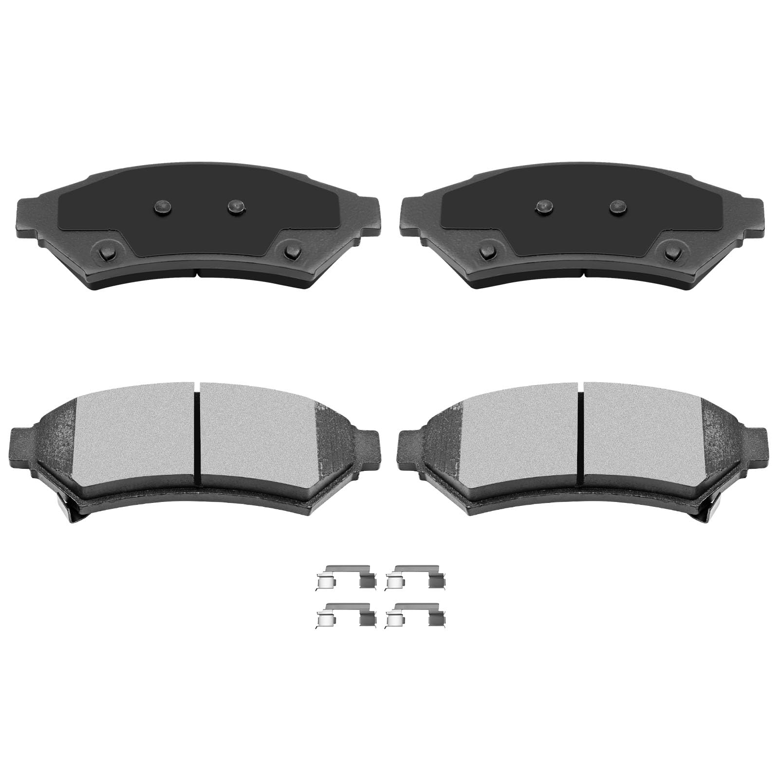 Automuto 4Pcs Front Ceramic Disc Brake Pads Set D1075 For Buick Allure Lacrosse Terraza For Chevrolet Uplander For Mobility Vent