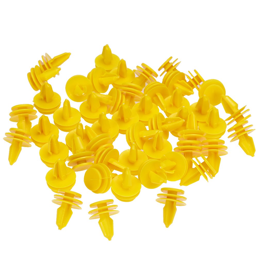 Saihisday Nylon Door Panel Fastener Clips for Grand Cherokee - Push Type Retainer - Pack of 50 - One Size