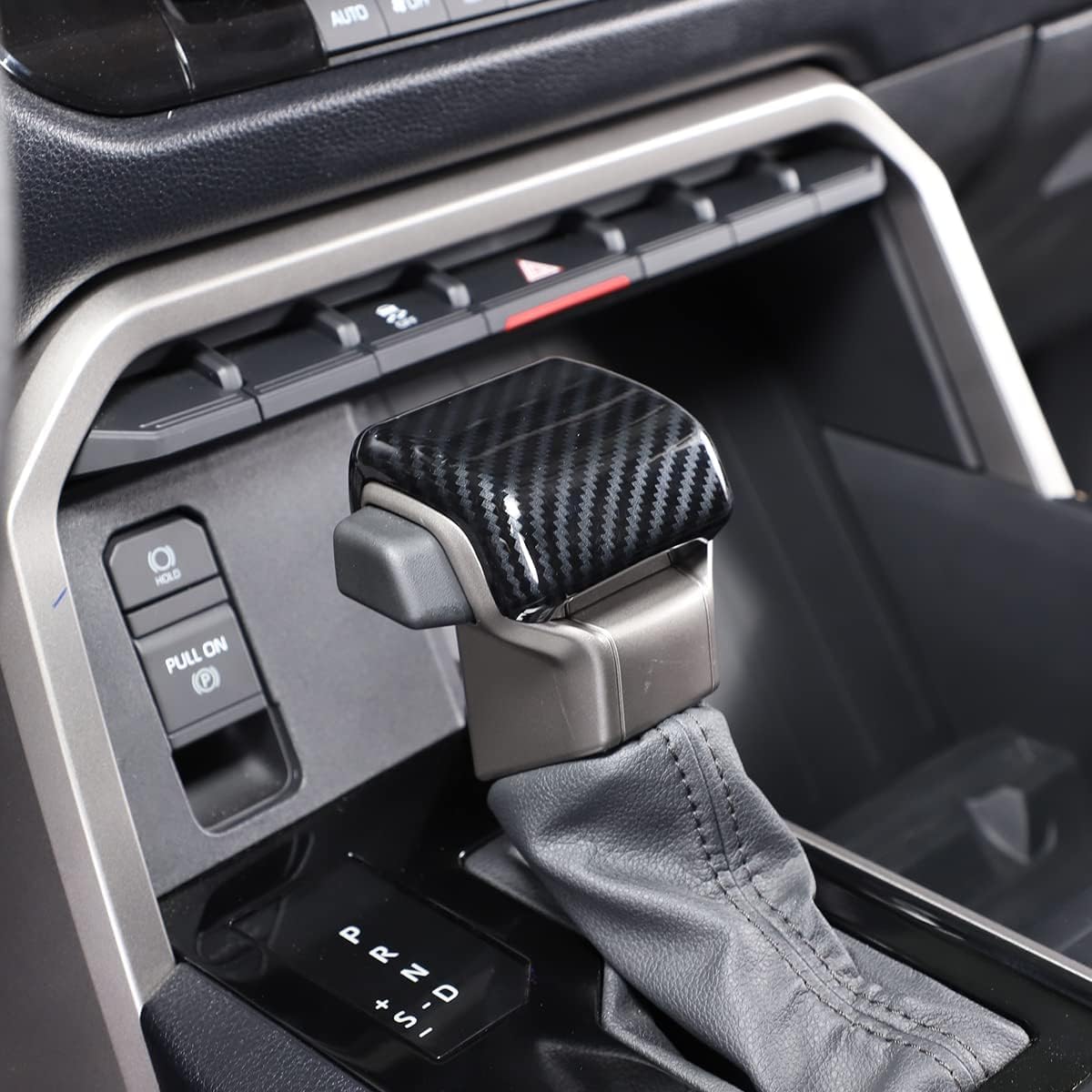 ABS Car Console Gear Gear Shift Knob Head Protection Trim,Shift Gear Protection Trim,Compatible with Toyota Tacoma 2024 Interior