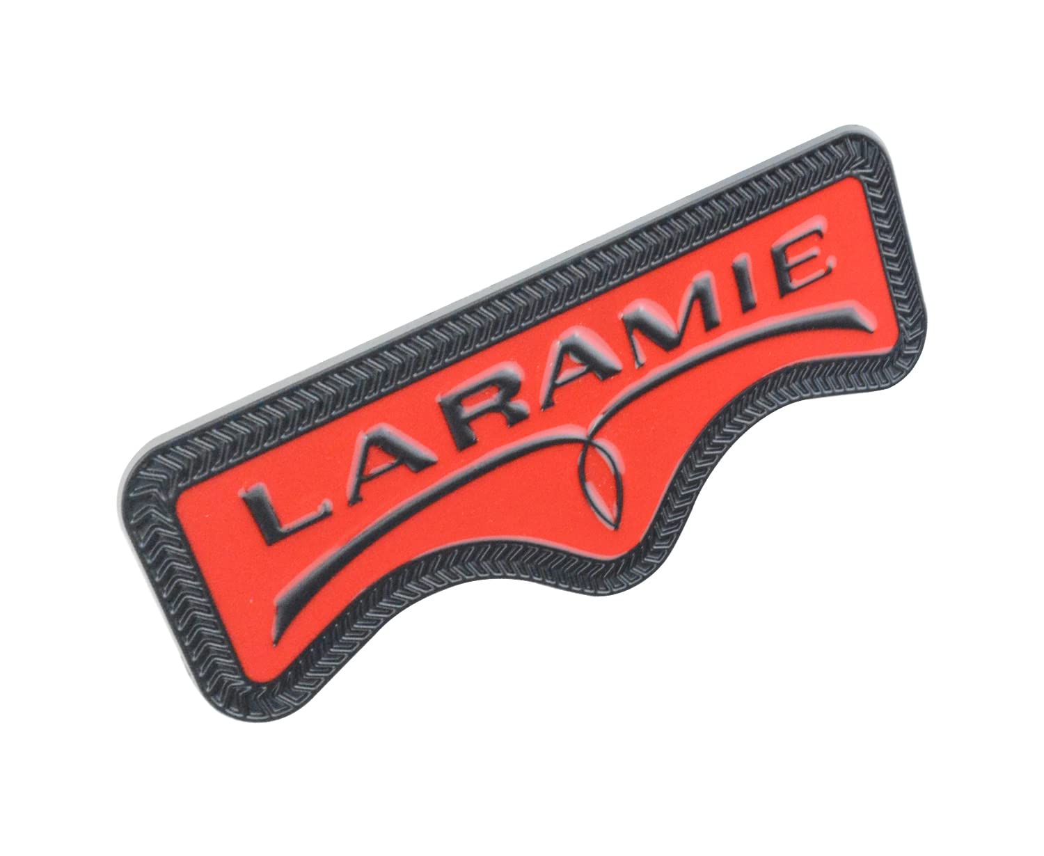 Embroom Laramie Emblem, 3D Laramie Badge Nameplate Tailgate Sticker Decal Replacement For Ram 1500 2500 3500 (Chrome)