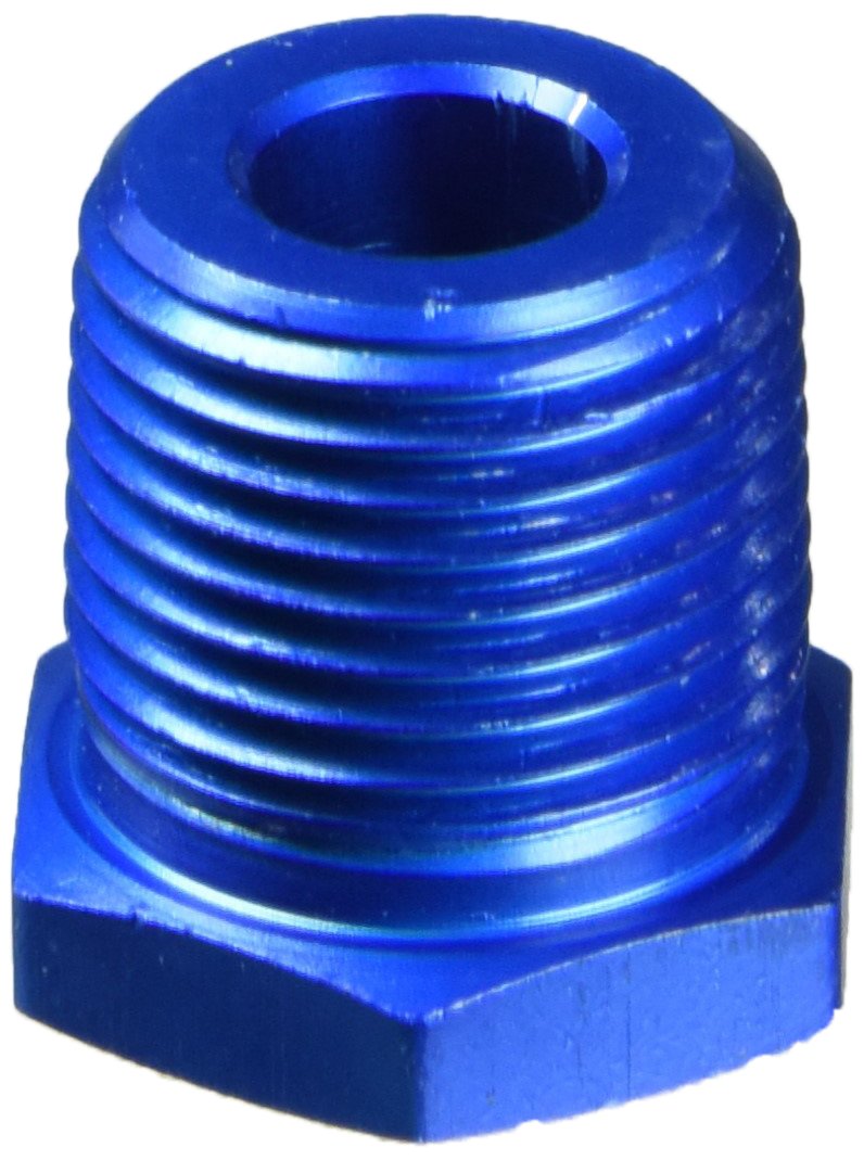 Aeroquip Fcm2138 Blue Anodized Aluminum 3/8 To 1/8 Reducer Pipe Bushing