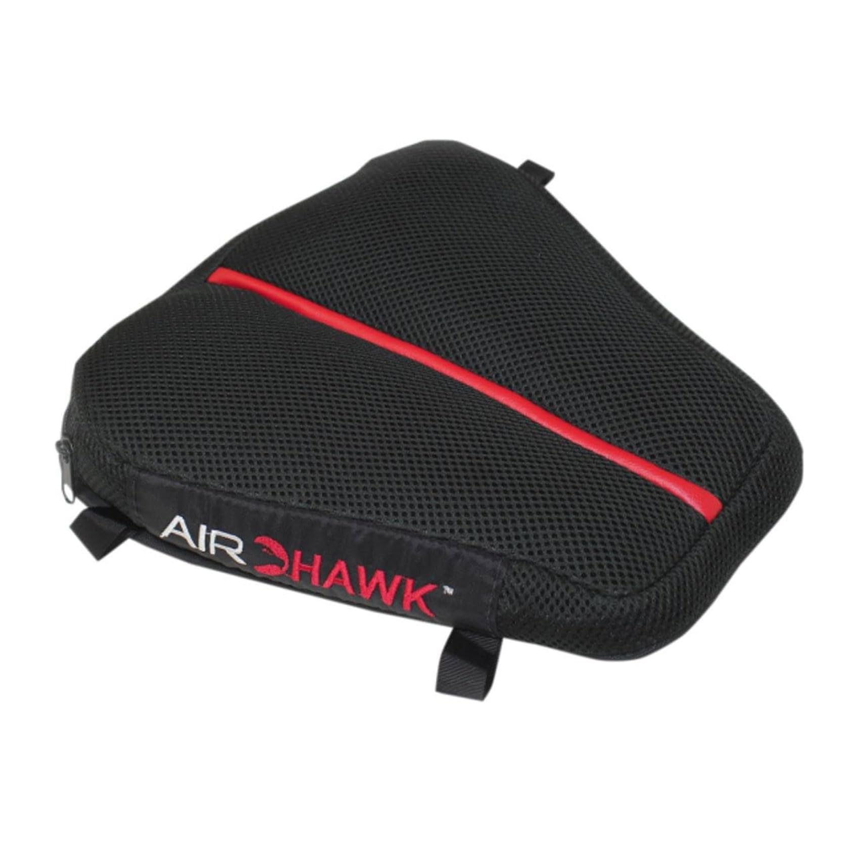 AIRHAWK 11&quot; x 11&quot; Dual Sport Motorcycle Seat Cushion - Lightweight Portable Inflatable Multi-Cell Air Pad with Breathable Spacer Mesh Cover & Non-Skid Bottom