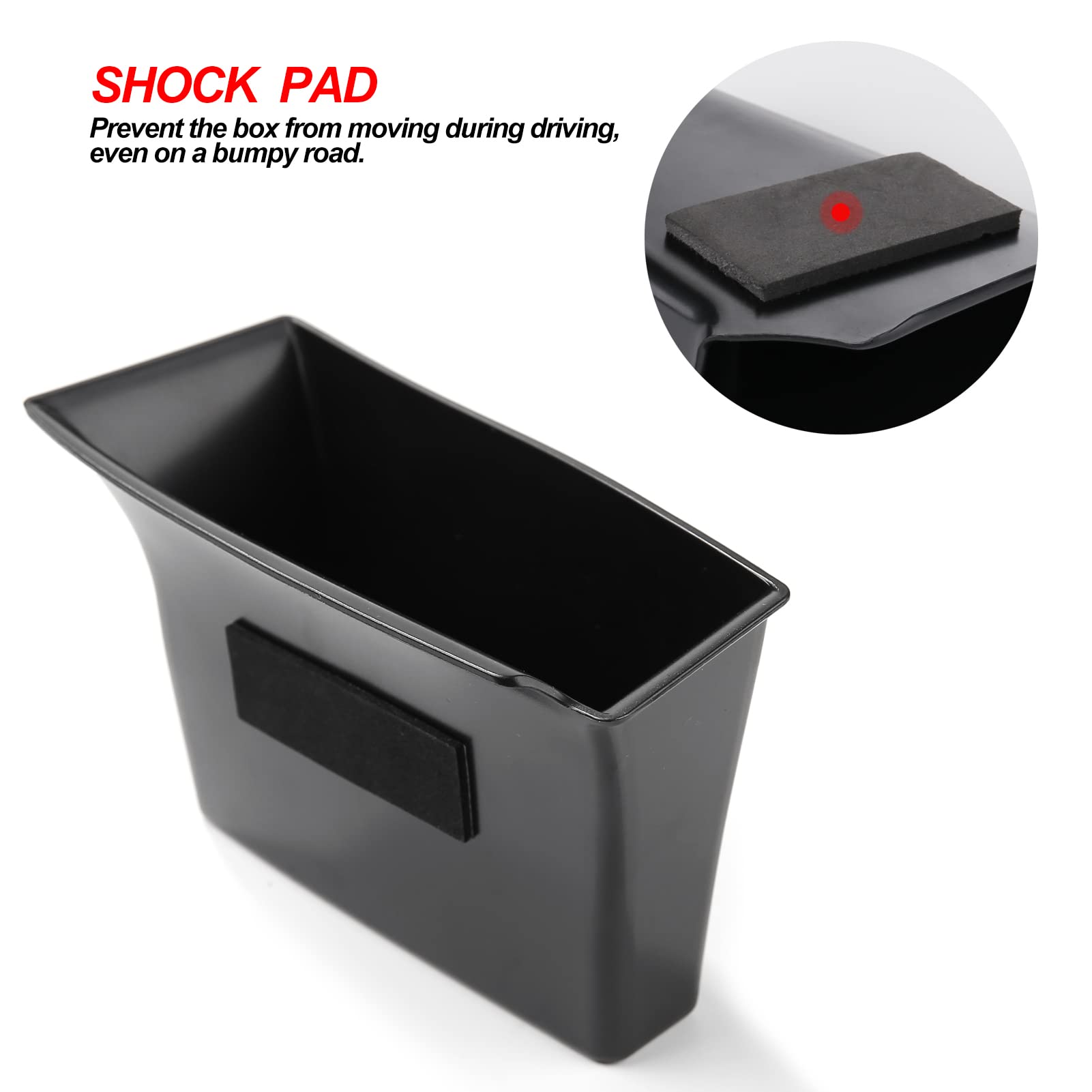 Anfokas 4Pcs Compatible With Mazda 3 Cx-30 2025 2024 2023 2022 2021 2020 Accessories Car Door Grab Handle Pocket Armrest Box Armrest Cover Storage Organizer Tray