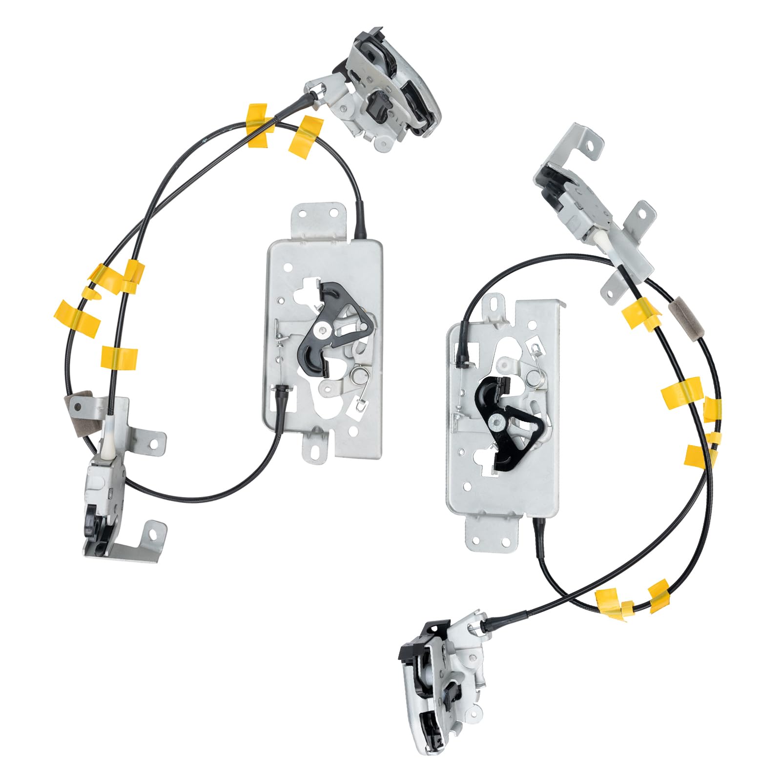 Rear Door Lock Latch & Cable - Left Driver & Right Passenger Side - Fit For 04-08 Ford F150 Extended Cab Pickup, Locking Latches